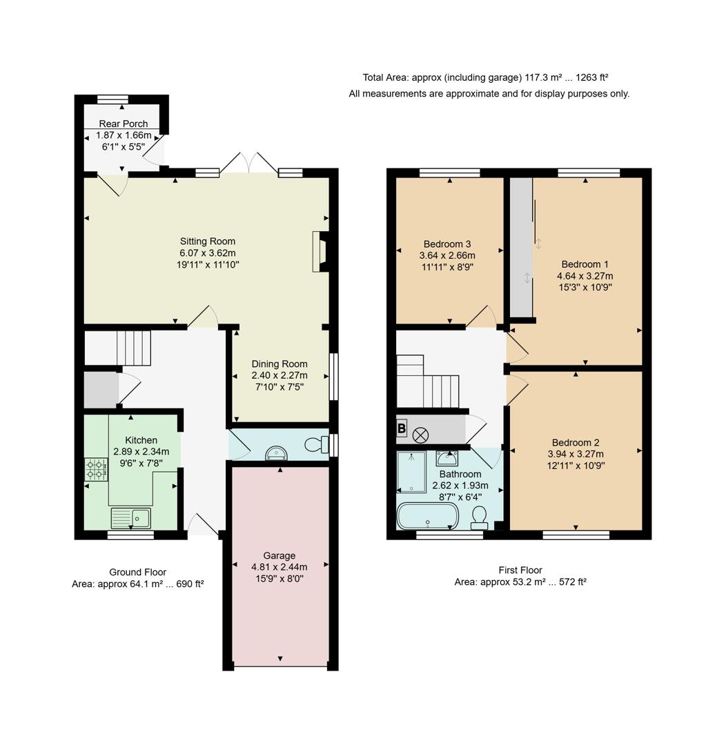 87, Rushcombe Way, Wimborne floorplan