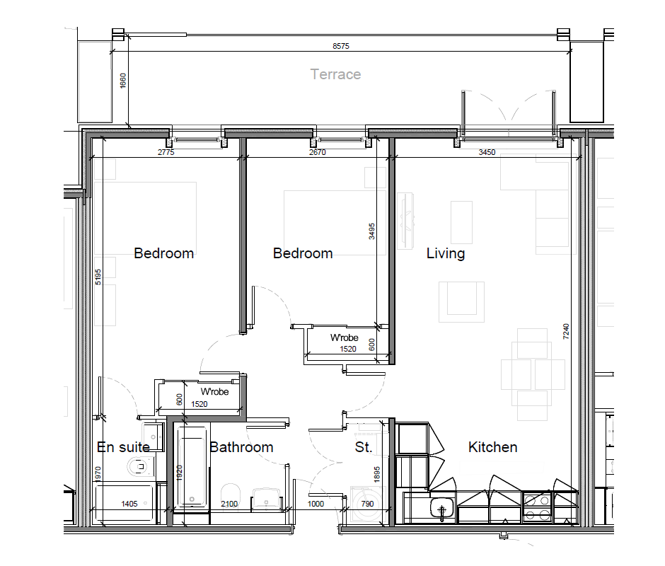 Apartment 12 Granville Lofts, 190, Holliday Street, Birmingham floorplan