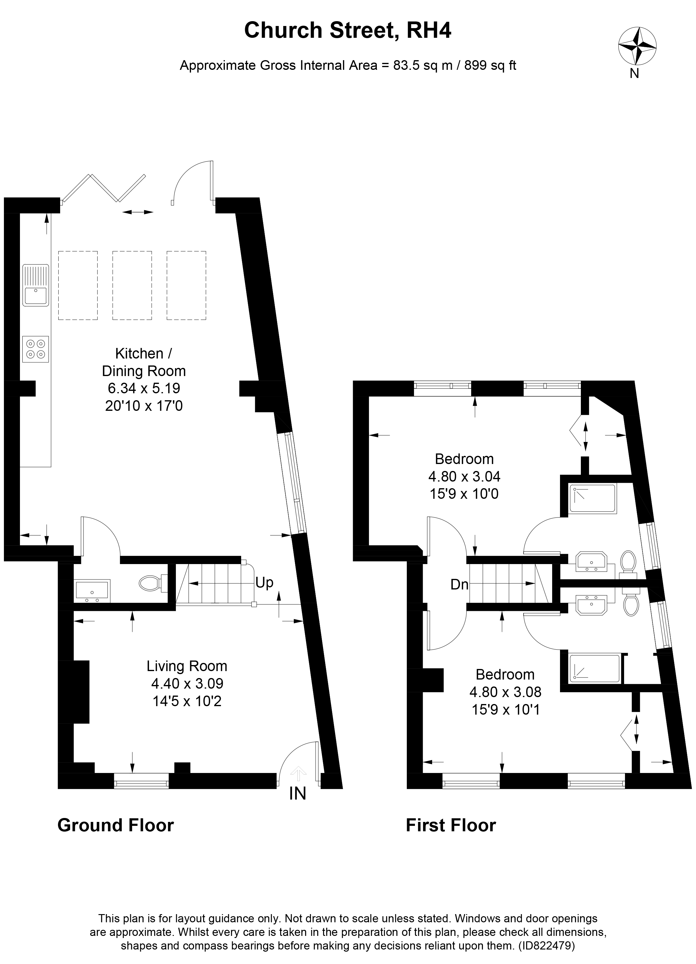 32b, Church Street, Dorking floorplan