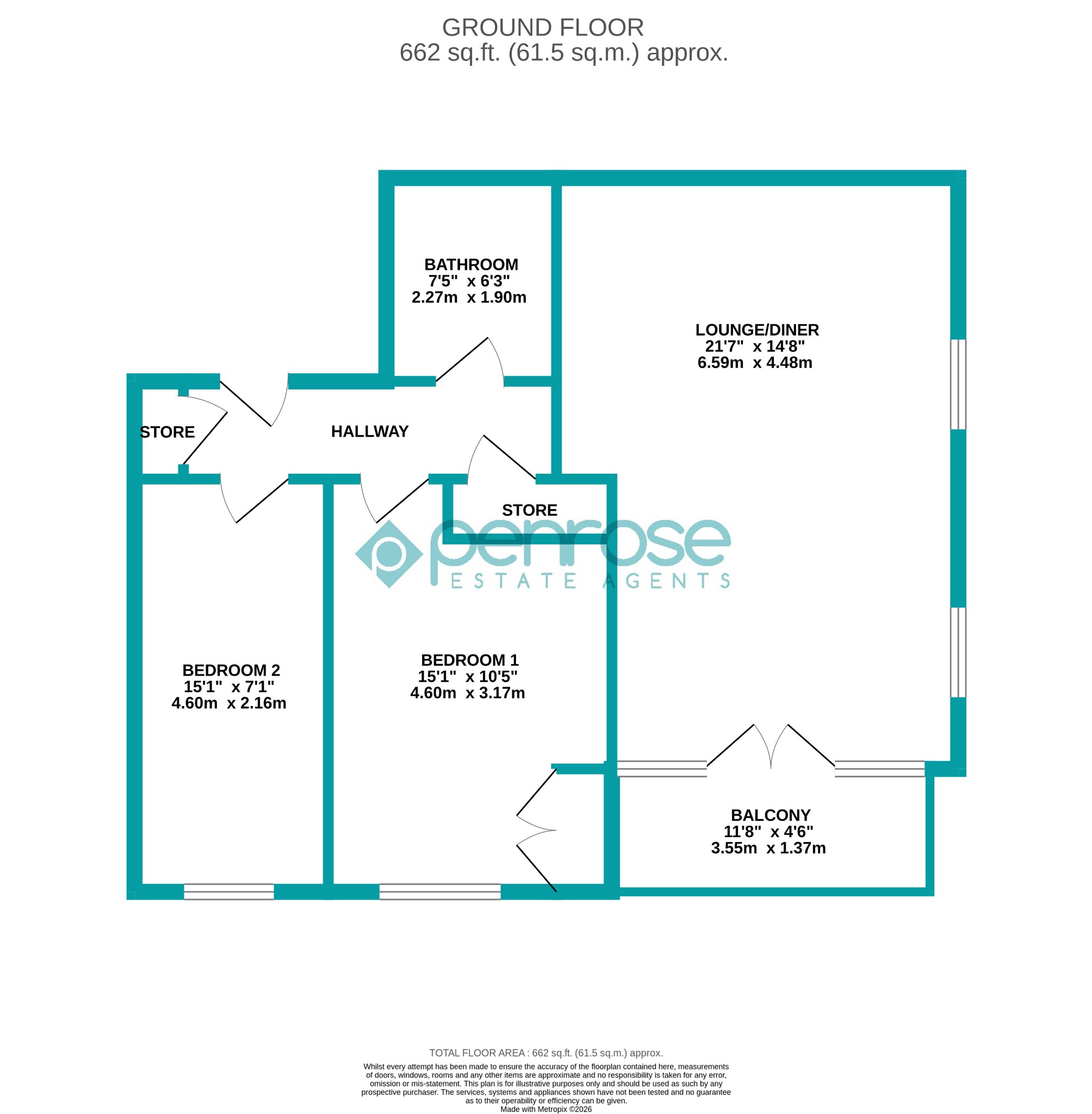 47, Duroco Court, Houghton Regis floorplan