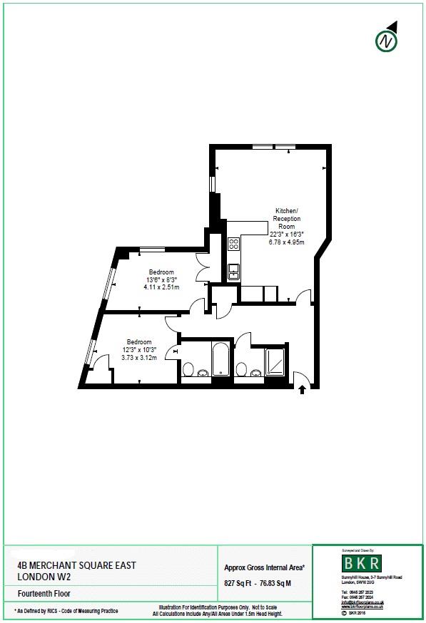 2 Bedrooms Flat to rent in Merchant Square, London W2