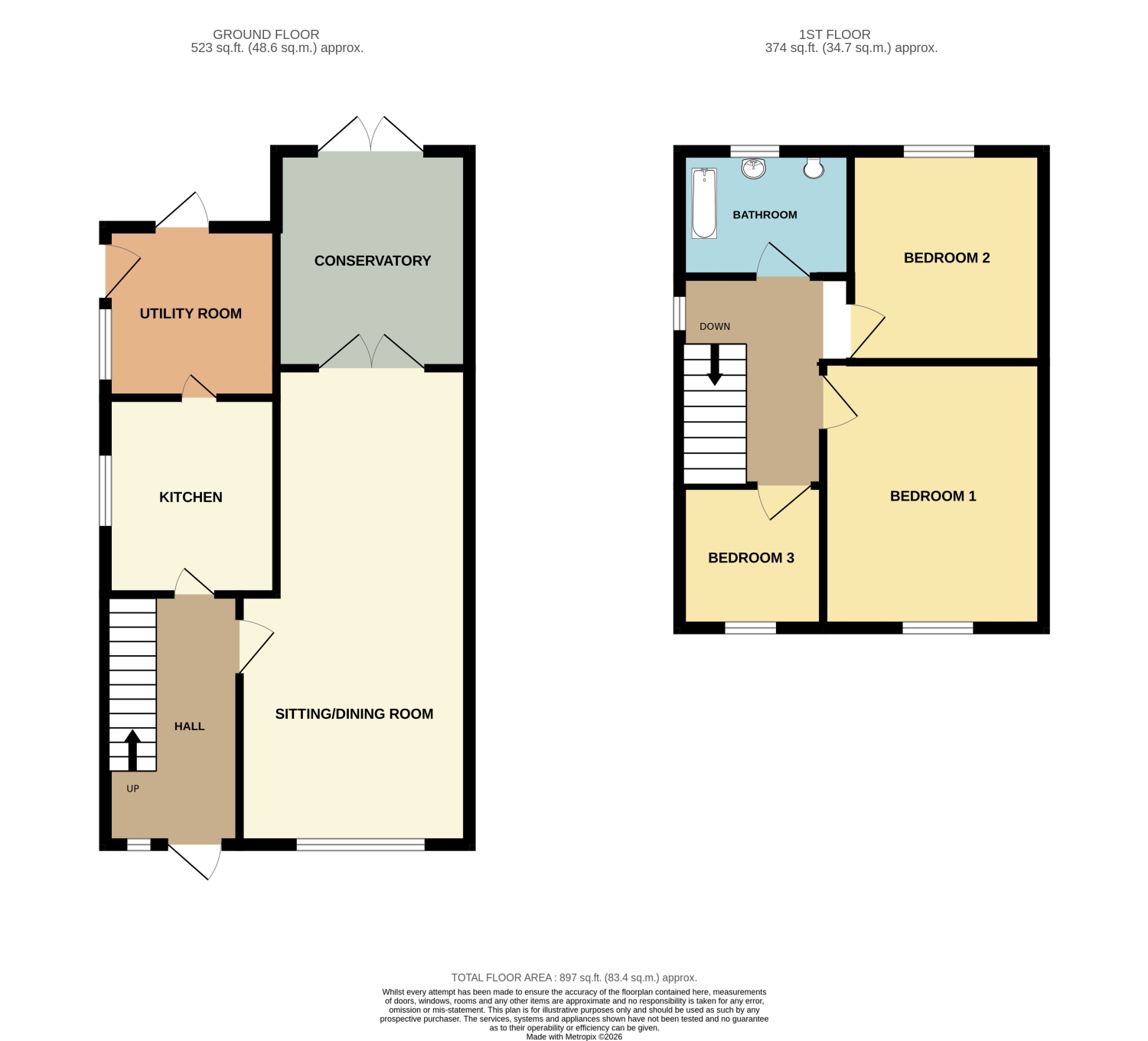 7, Crispin Drive, Sheffield floorplan