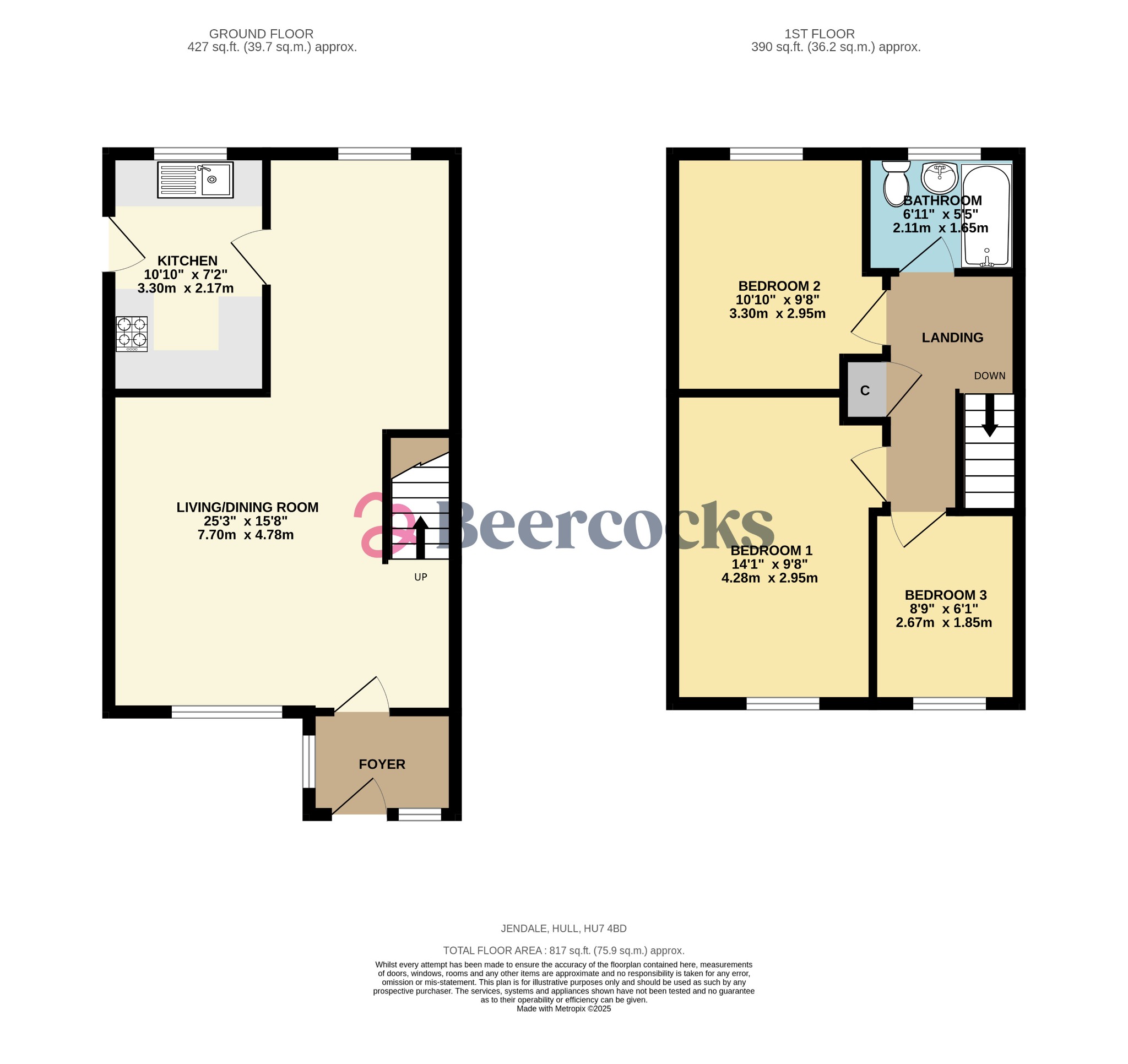 86, Jendale, Hull floorplan