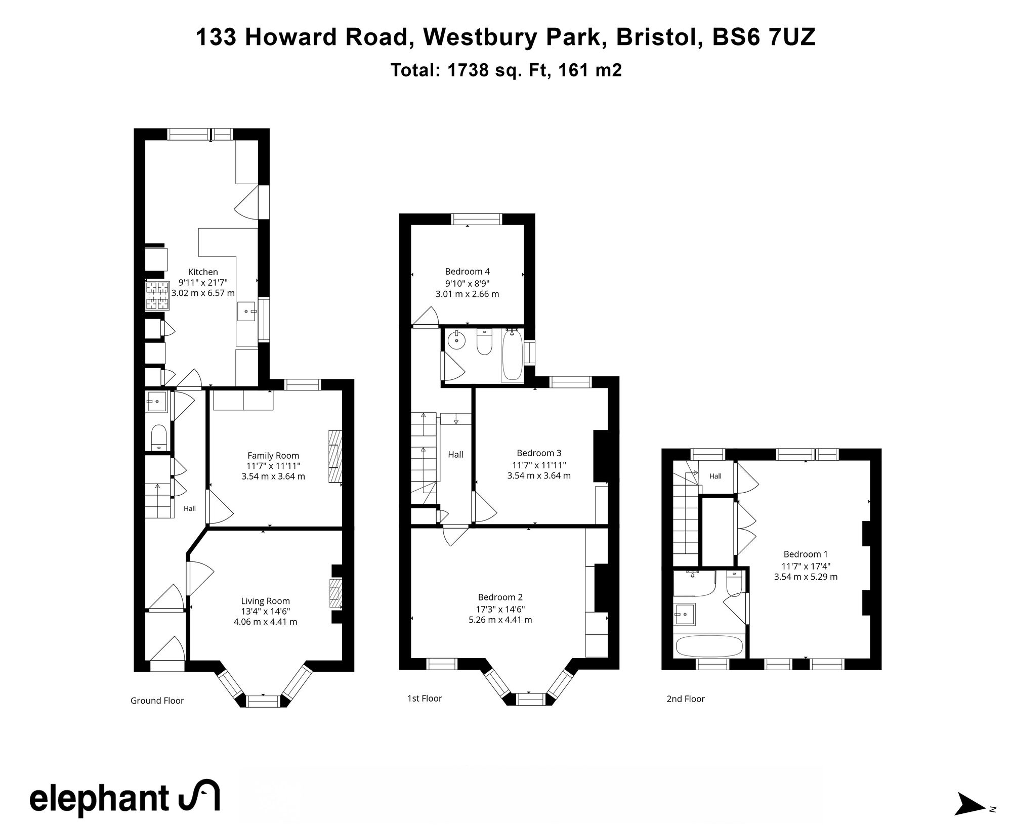133 Howard Road, Bristol floorplan