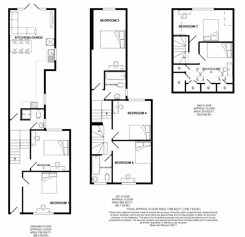 13, St Peters Street, Cardiff floorplan