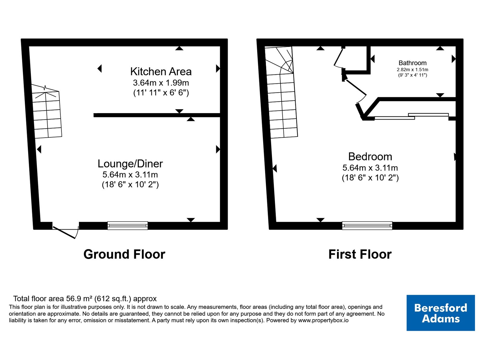 Apartment 1, Tuttle Street Brewery,, Tuttle Street, Wrexham floorplan
