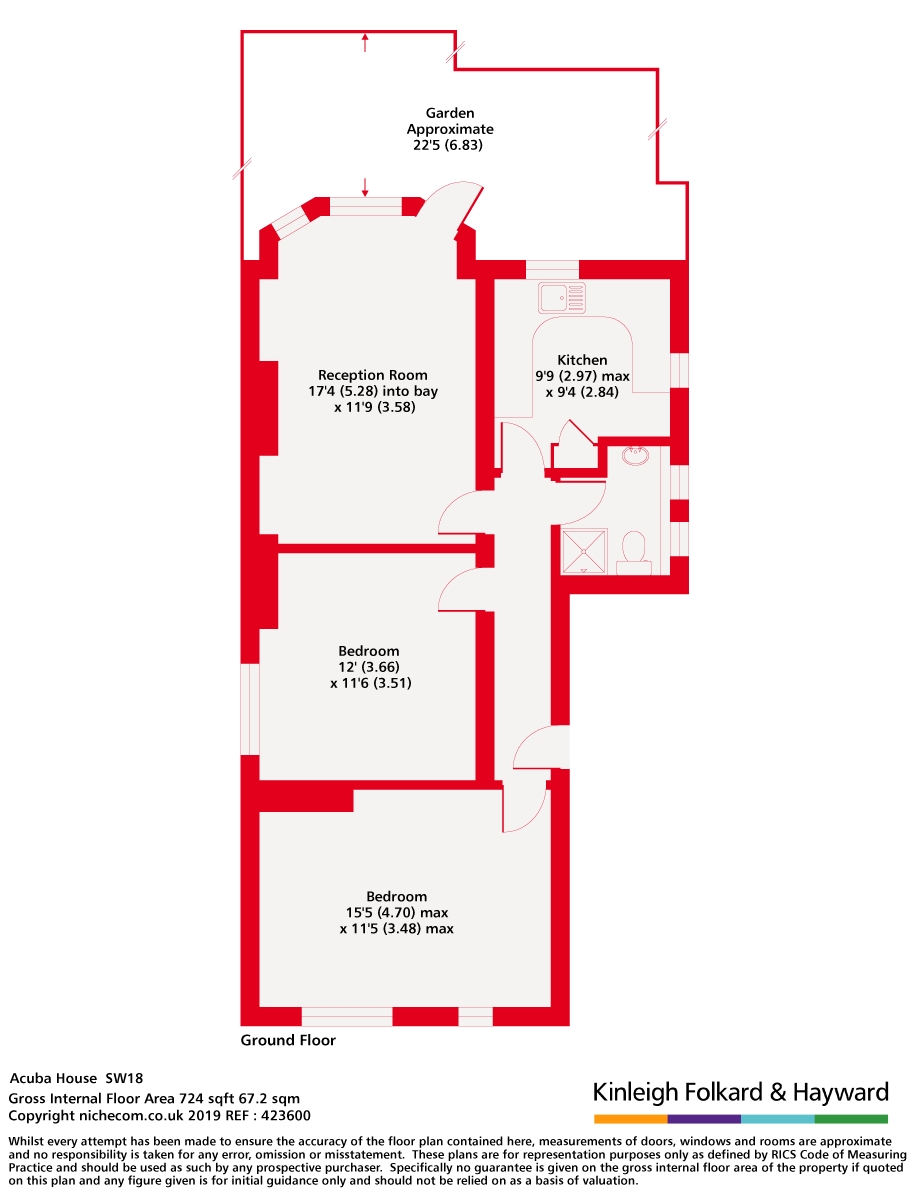Acuba Road, London floorplan