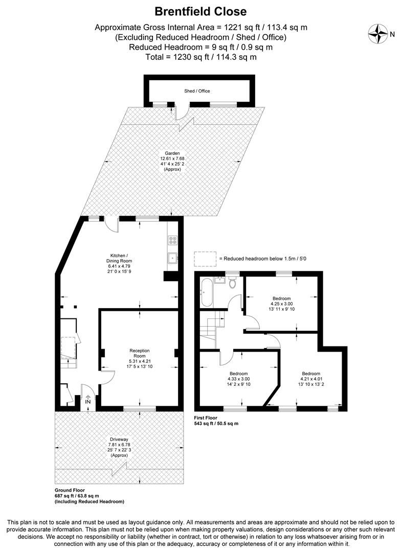 2, Brentfield Close, London floorplan