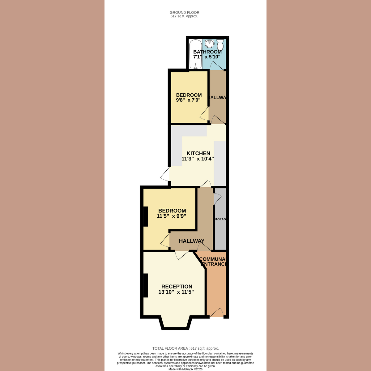 24, Gordon Road, Southend-on-sea floorplan