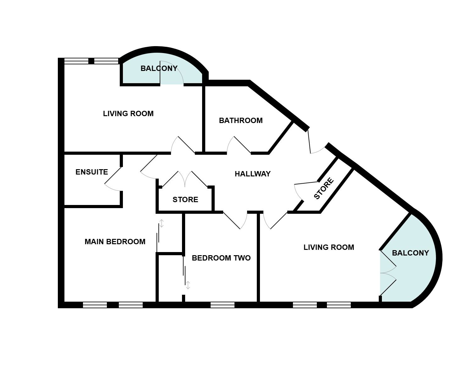 3/3, Hamilton floorplan