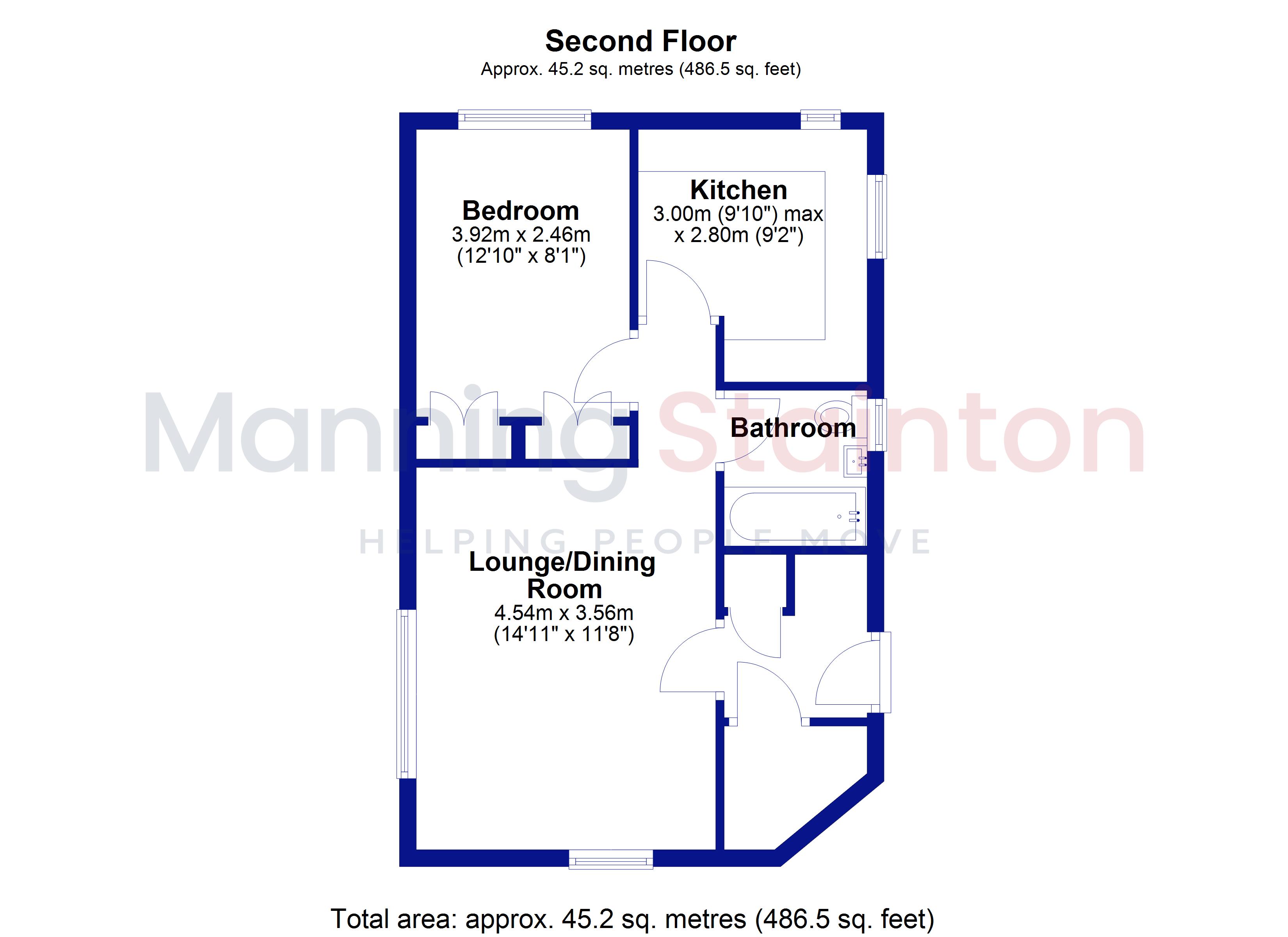 4, Manor Square, Leeds floorplan