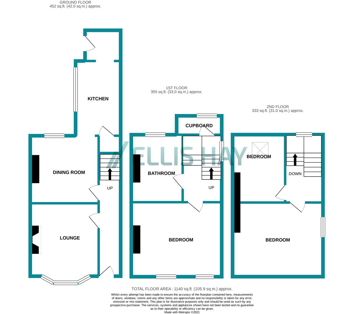 27, Gladstone Road, Scarborough floorplan