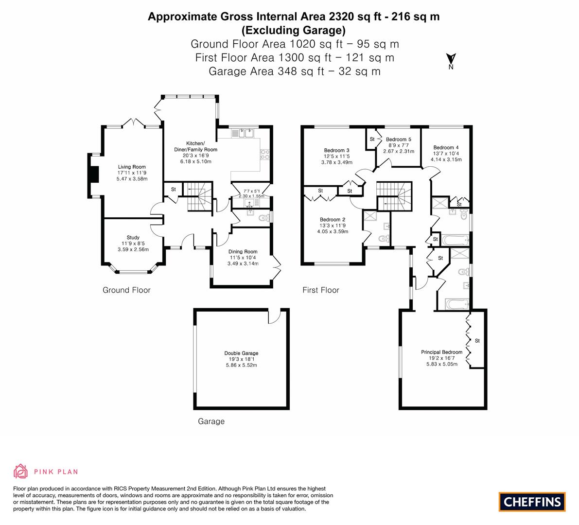 46, Old Pinewood Way, Papworth Everard floorplan