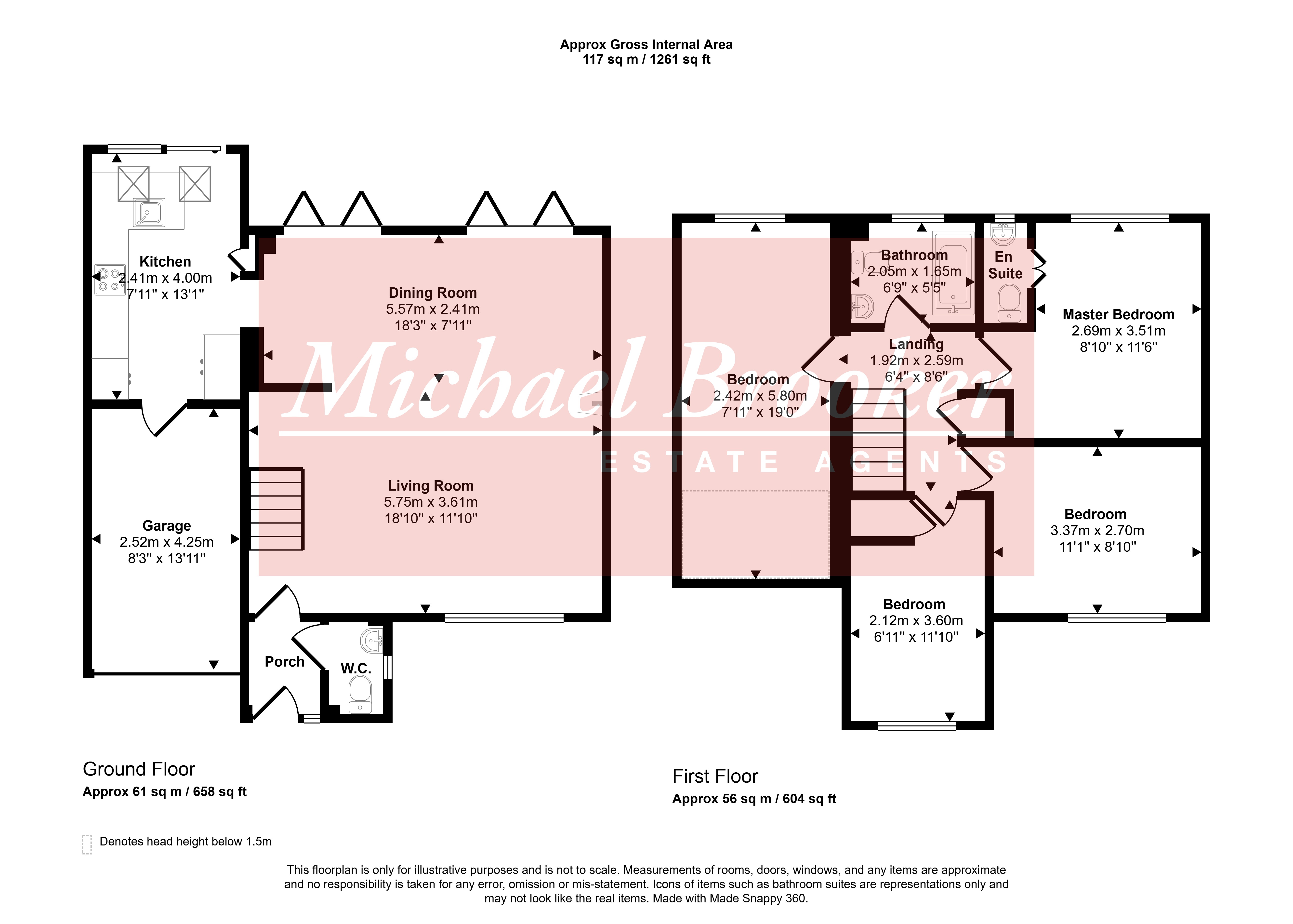 57, Bridger Way, East Sussex floorplan