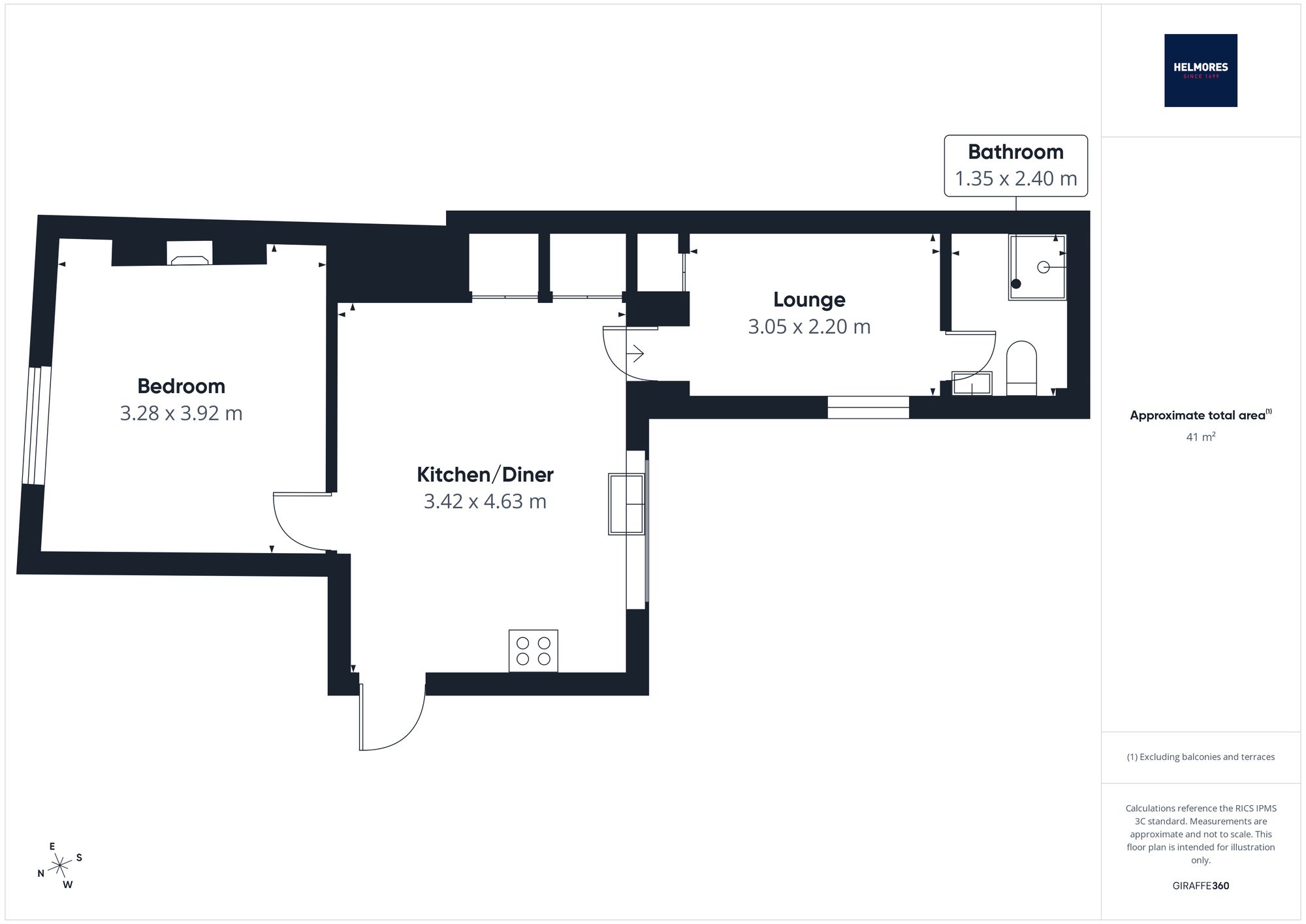 3a High Street, Crediton floorplan