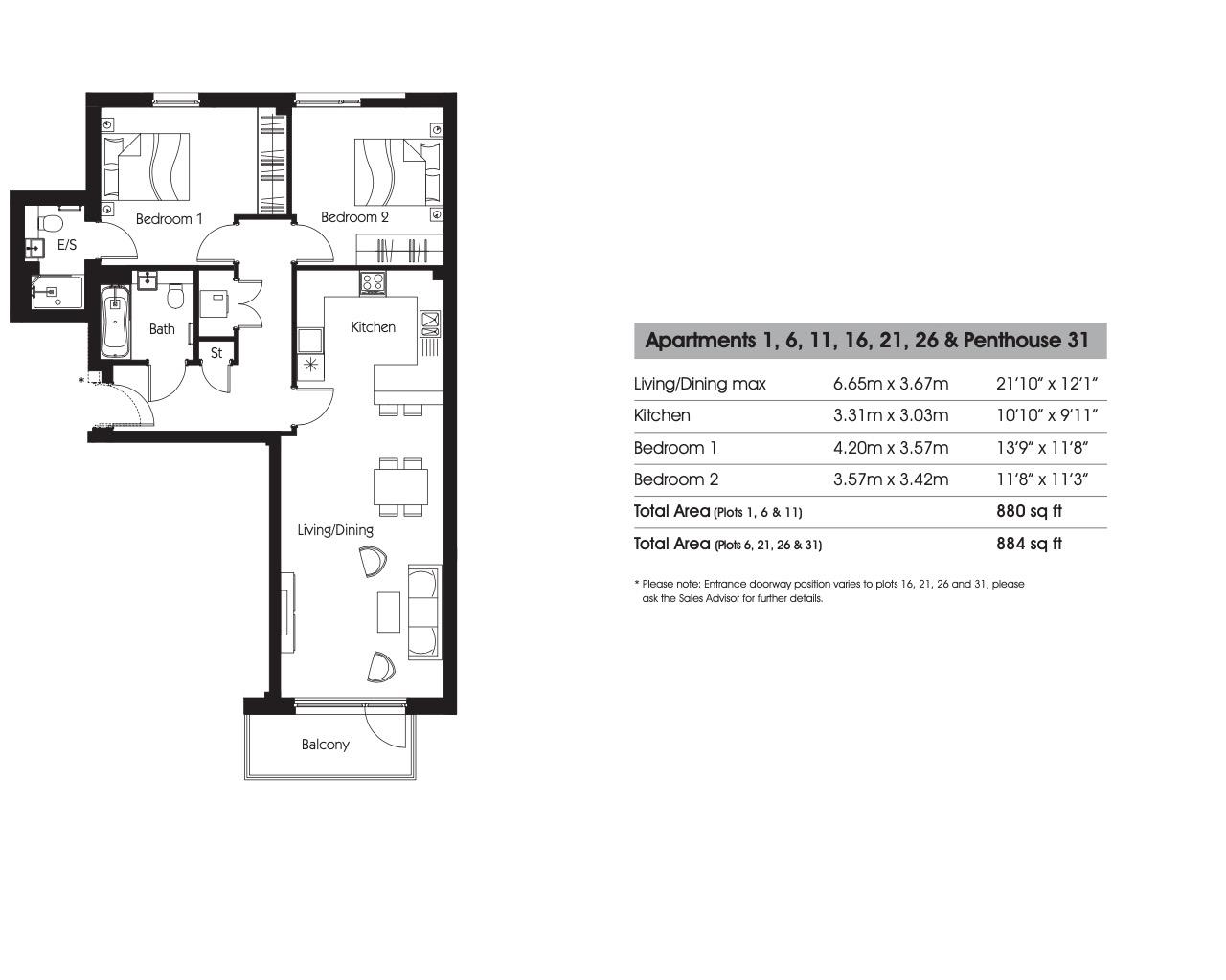 Flat 1, East Central Appartments, Hoe Street, London floorplan