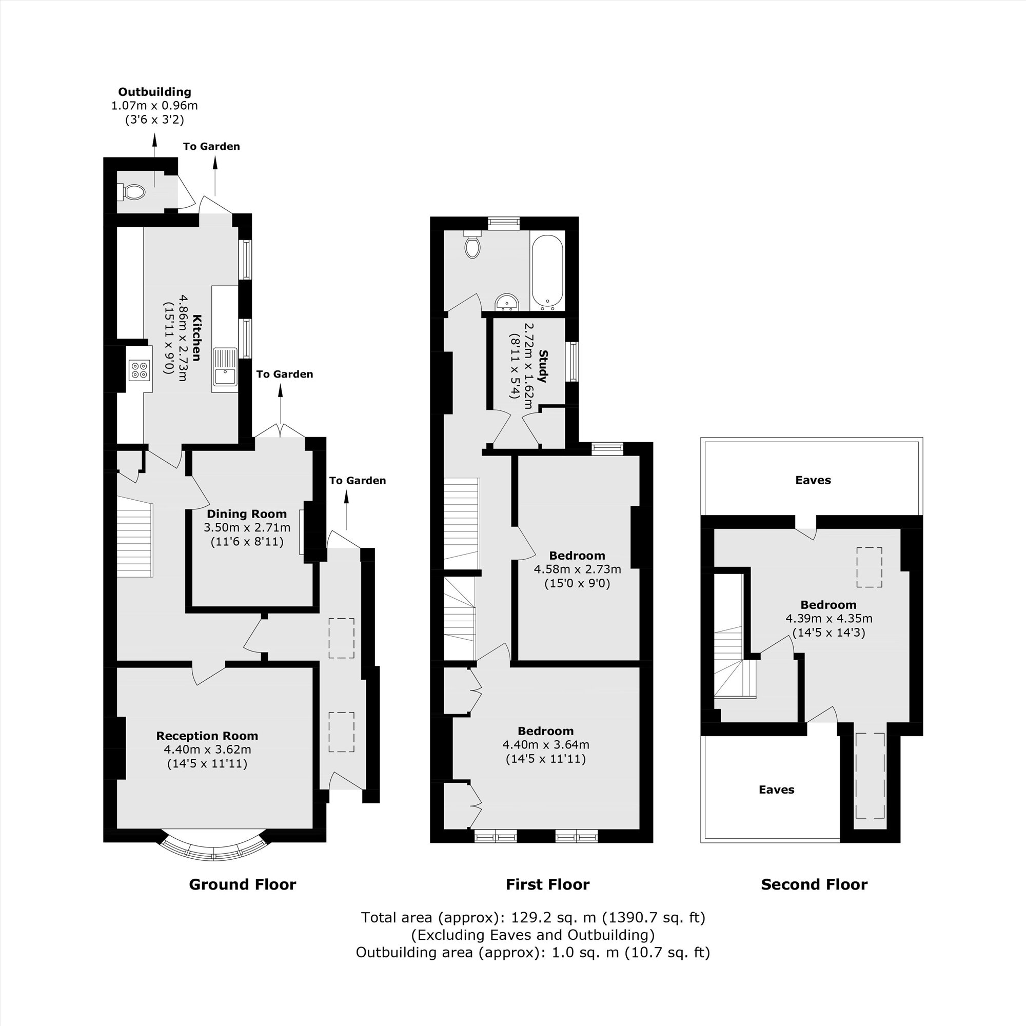 39, Russell Road, London floorplan