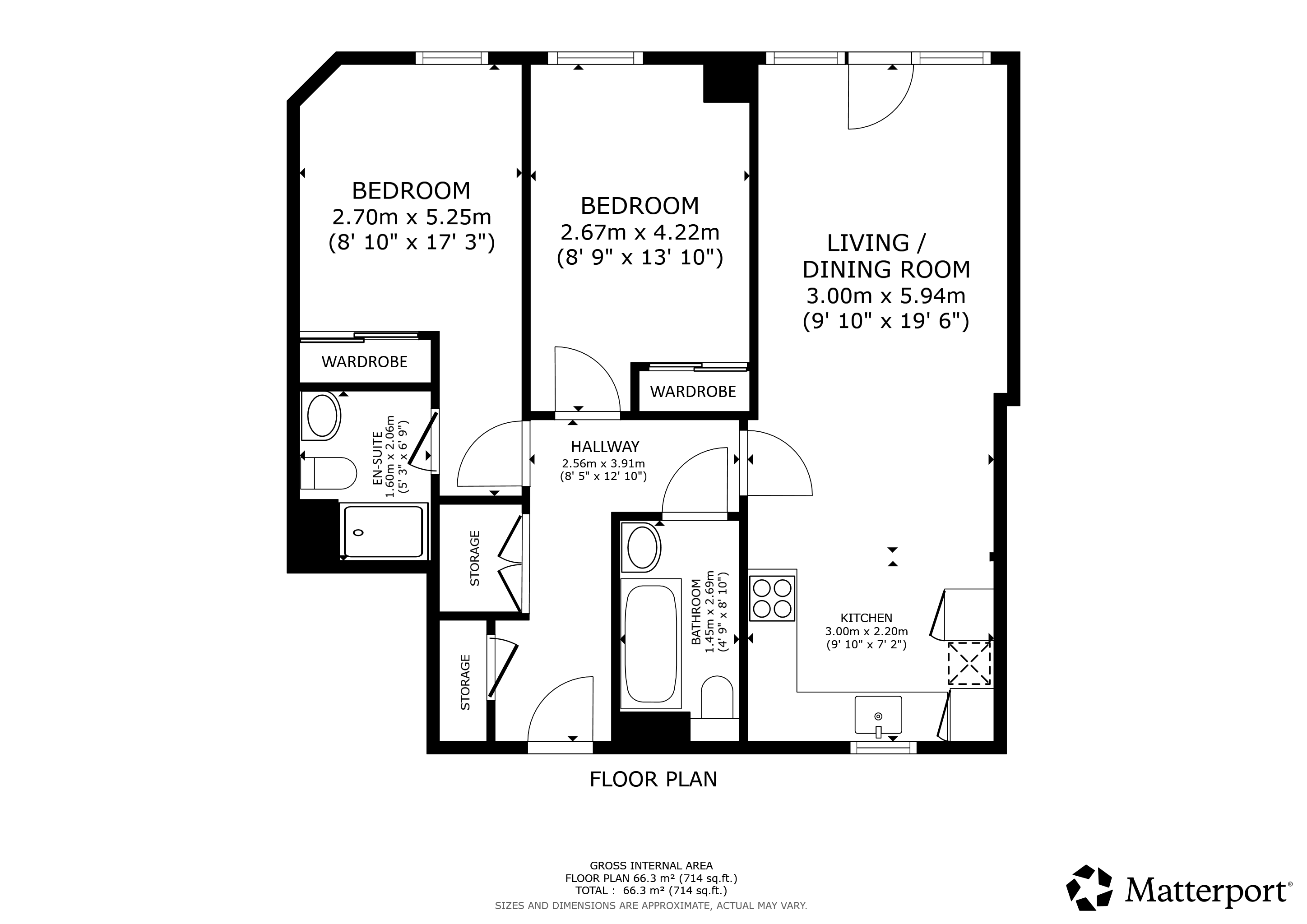 Flat 1/2, 57, Yorkhill Street, Glasgow City floorplan