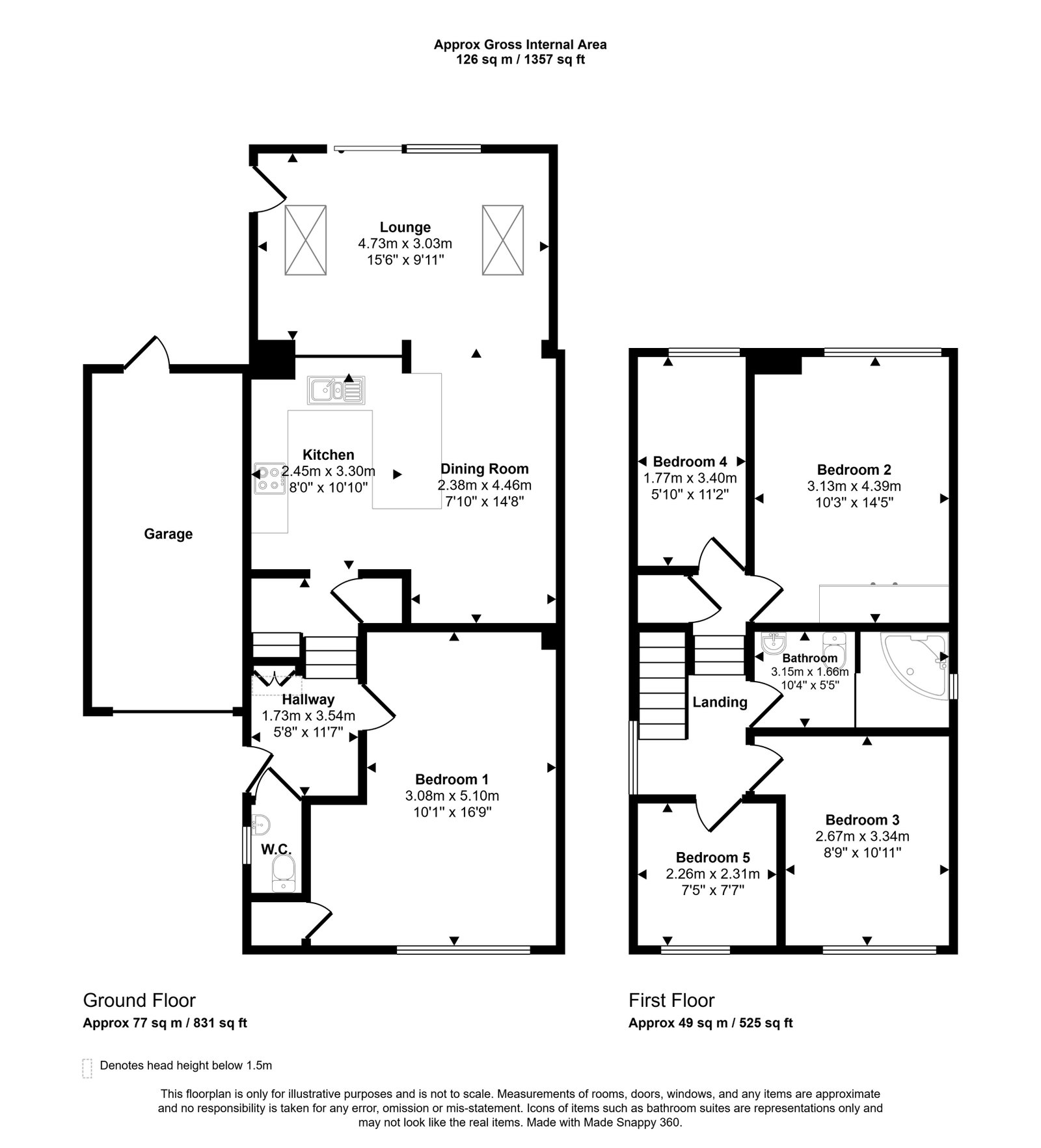 48, St. Albans Road, Colchester floorplan
