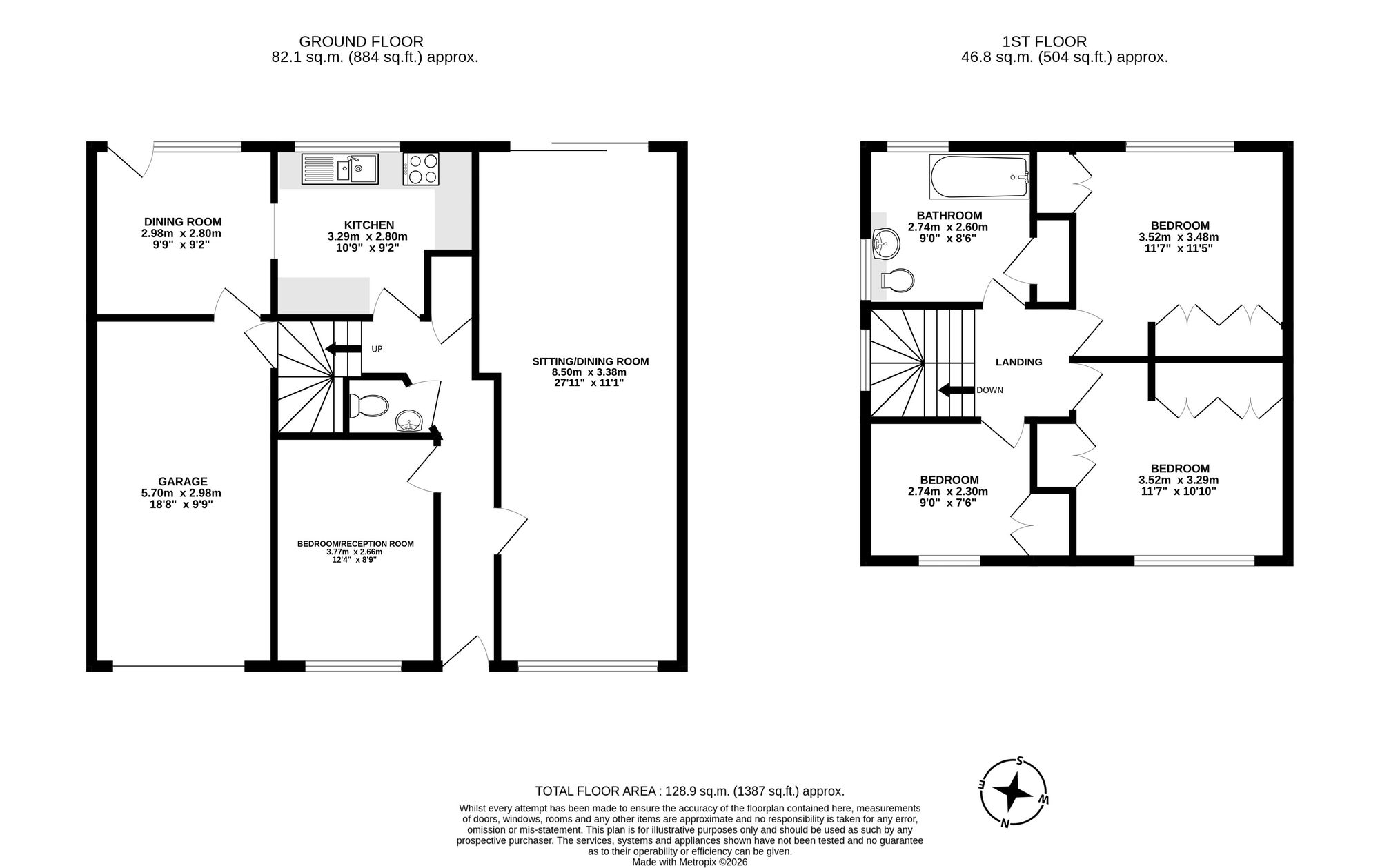 17 Bramble Close, Crawley floorplan