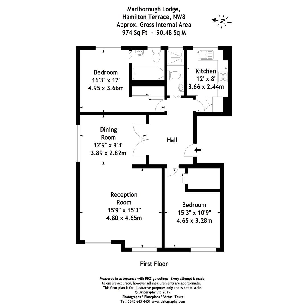 Hamilton Terrace, London floorplan