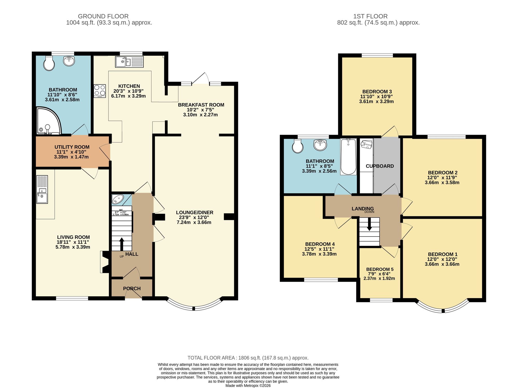 586 Welford Road, Leicester floorplan