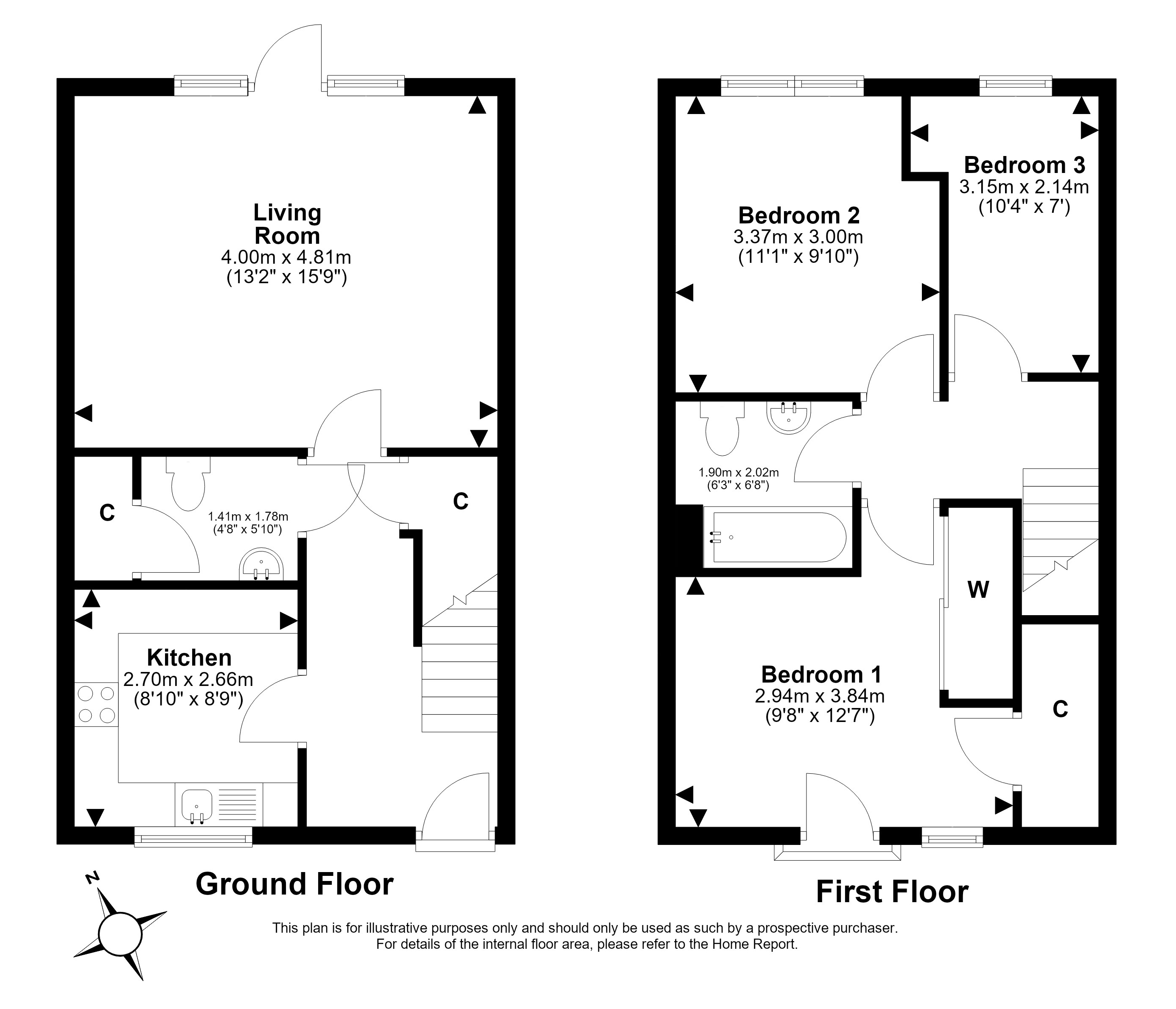 19, Princess Mary Road, Craigmillar, Edinburgh floorplan