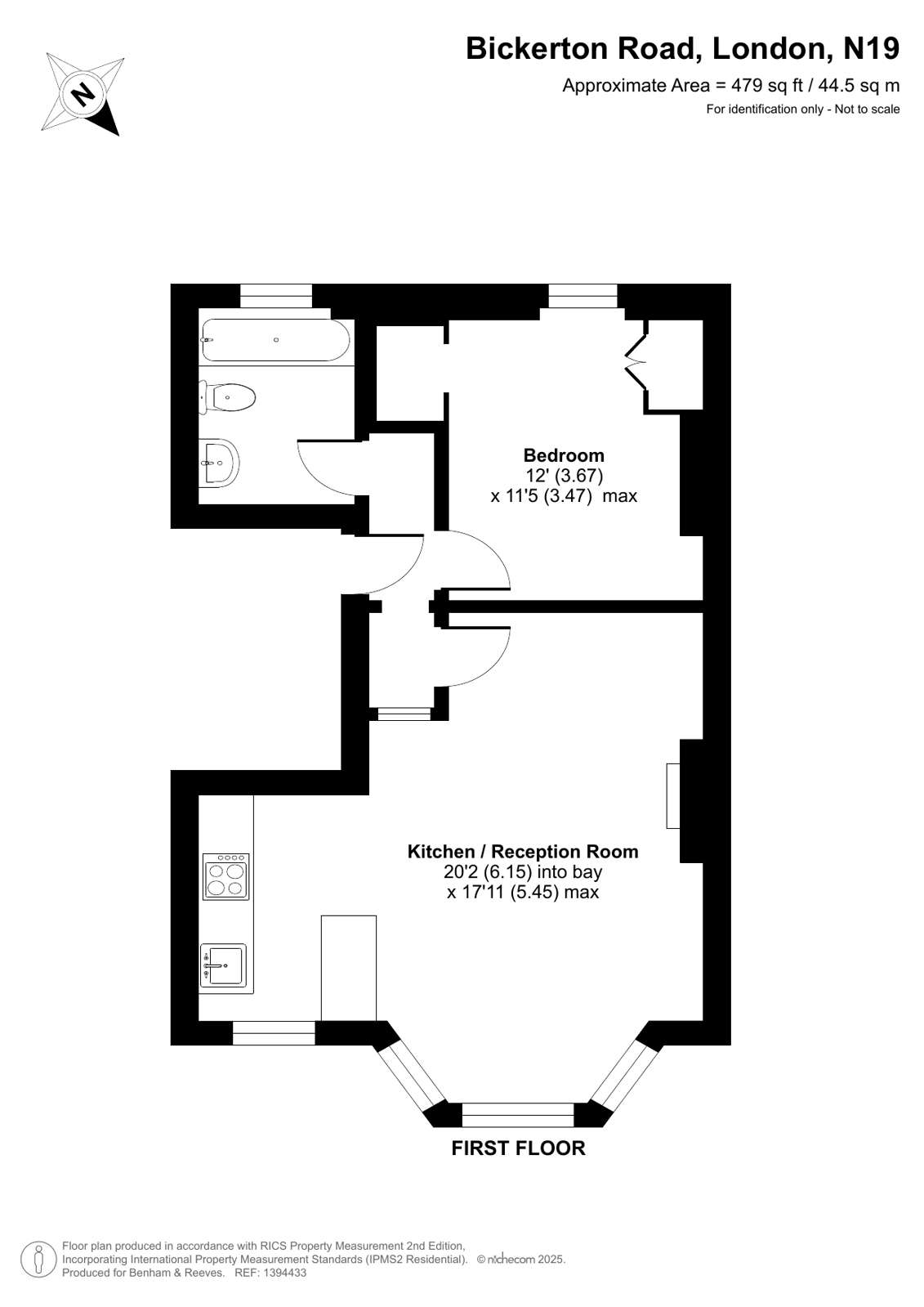 11B, Bickerton Road, St John's Grove Conservation Area floorplan