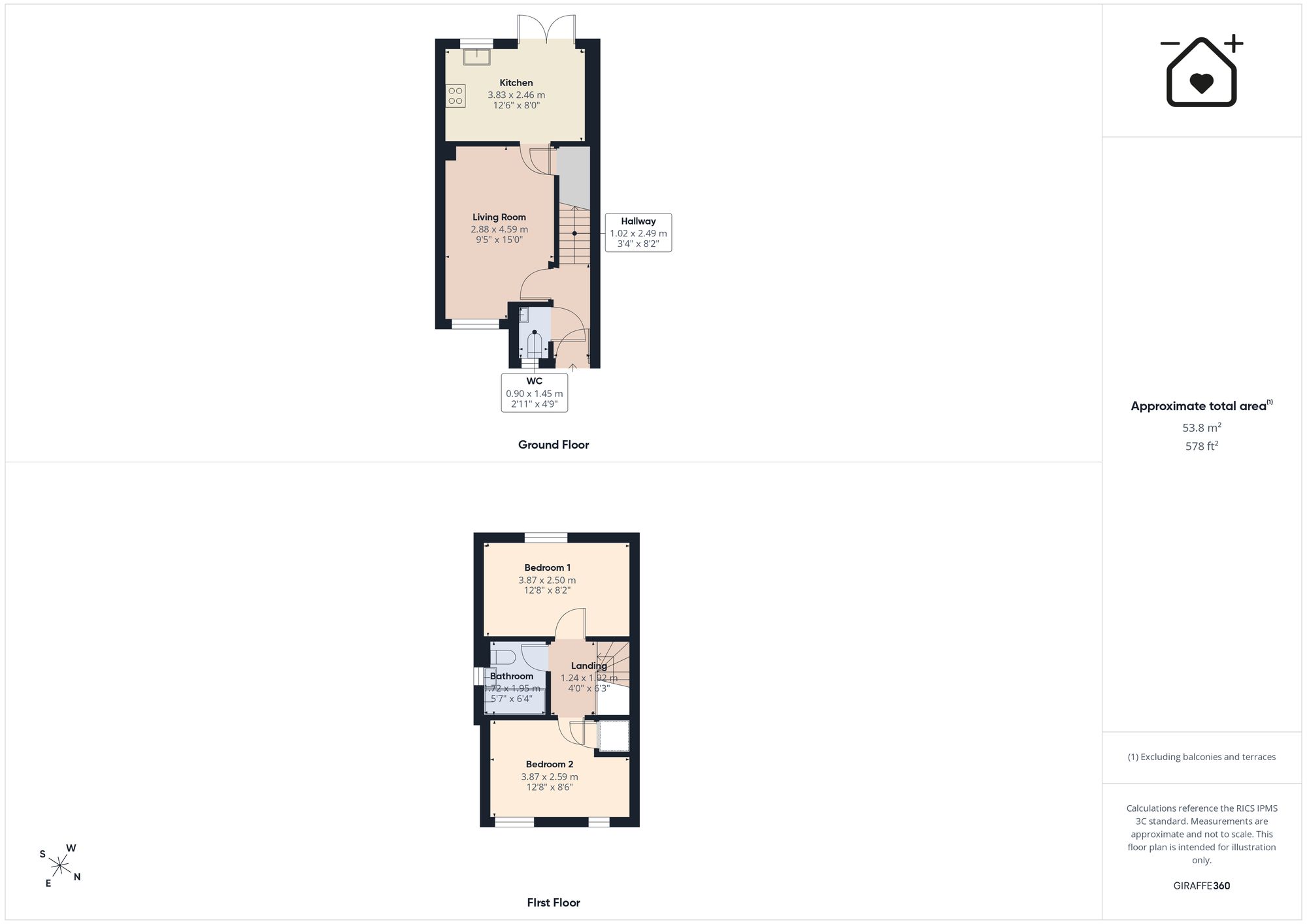 34, Tasker Way, Haverfordwest, SA61 floorplan