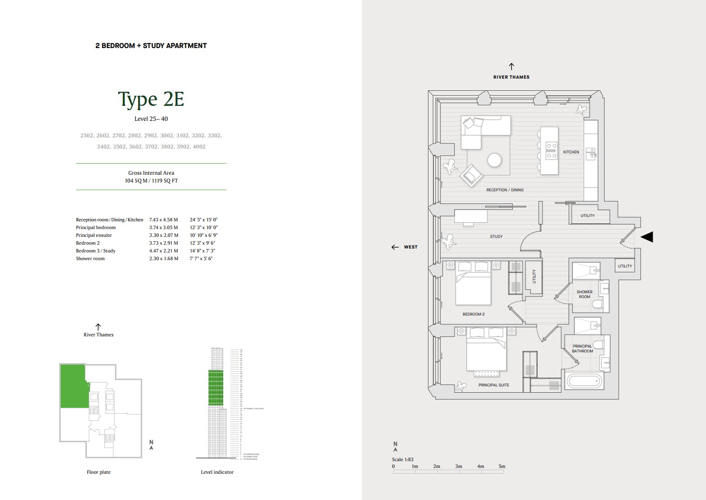 Opus at Bankside Yards, Southbank, SE1, London floorplan