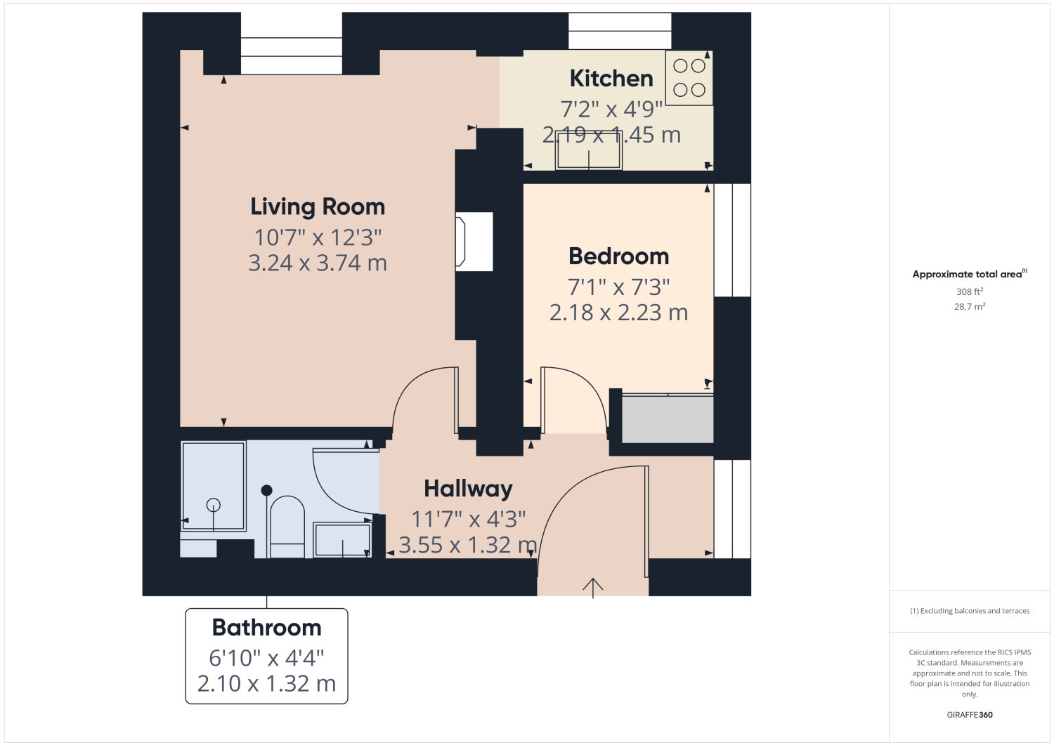 Flat 6, Malvern Hill House, Pittville, Cheltenham floorplan