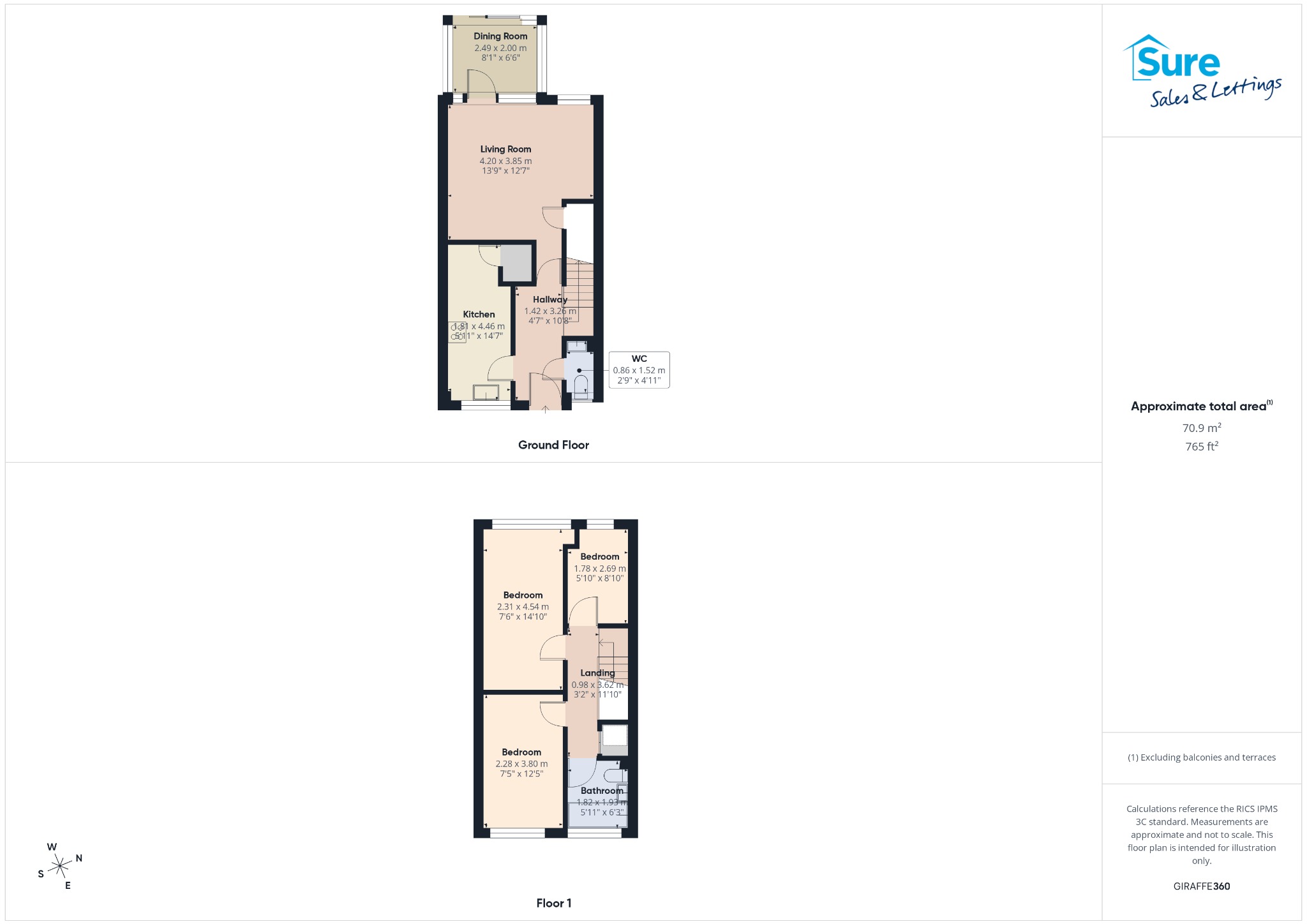 8 Sarum Place, Hemel Hempstead, Hertfordshire floorplan