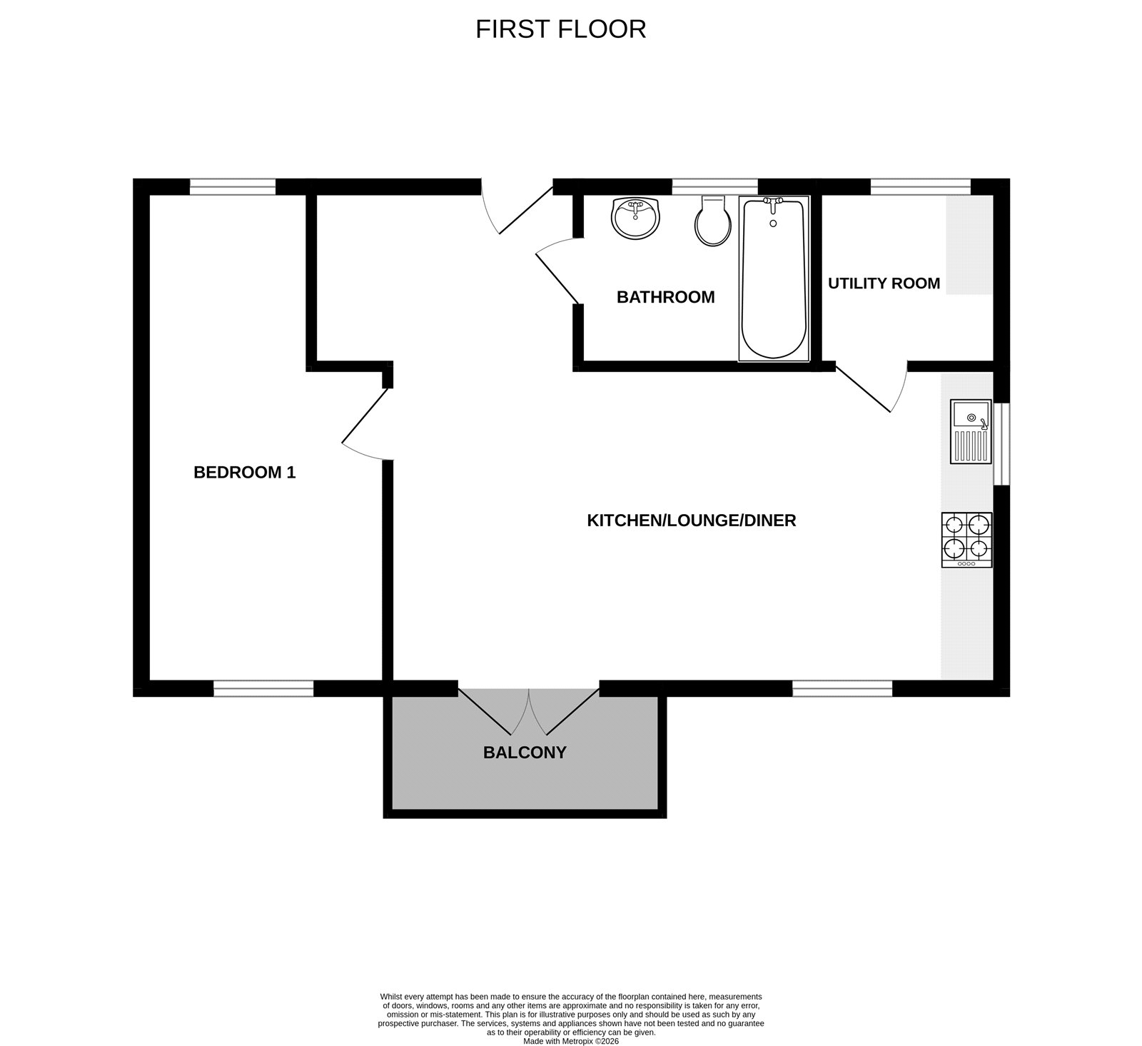 Flat 4, Charlie Adams Court^,, Seward Green, Southampton floorplan