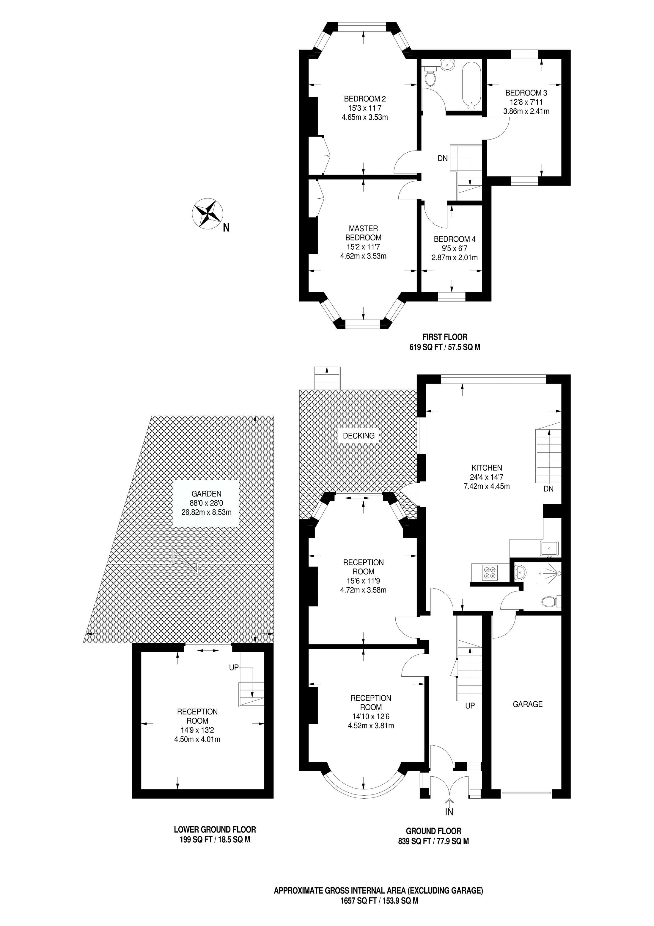 4 Bedrooms  to rent in Colney Hatch Lane, Colney Hatch N11