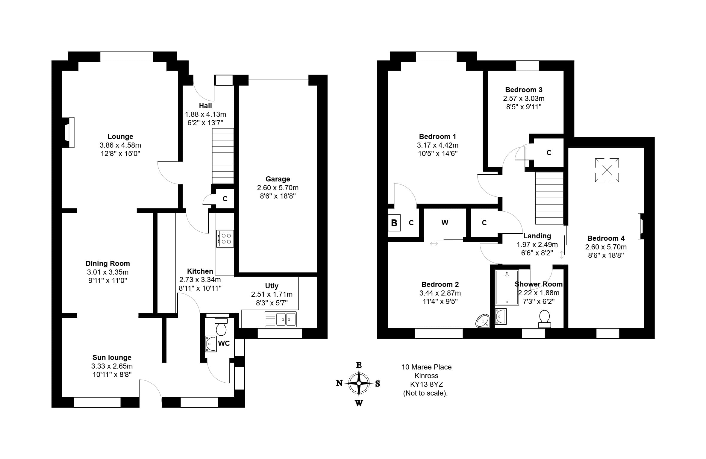 10, Maree Place, Kinross, KY13 8YZ floorplan
