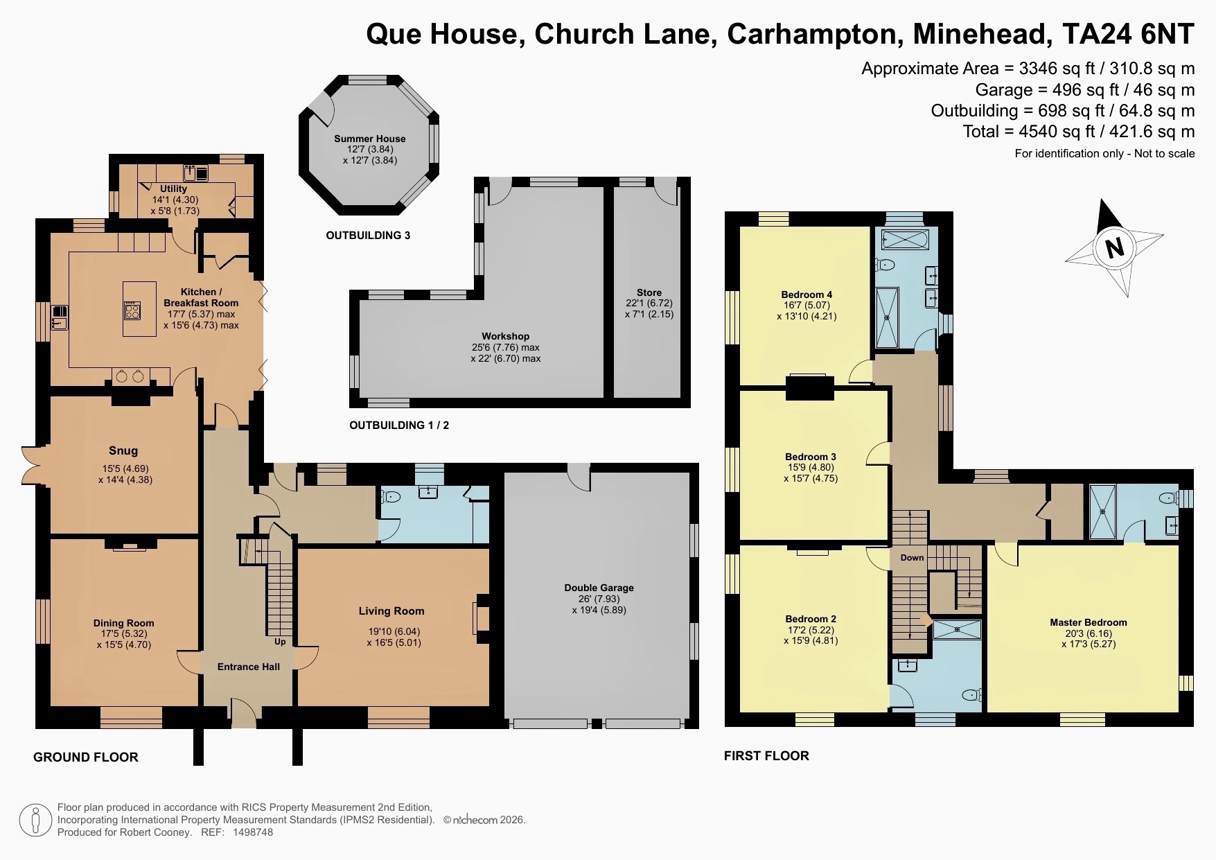 Que House, Church Lane, Minehead floorplan