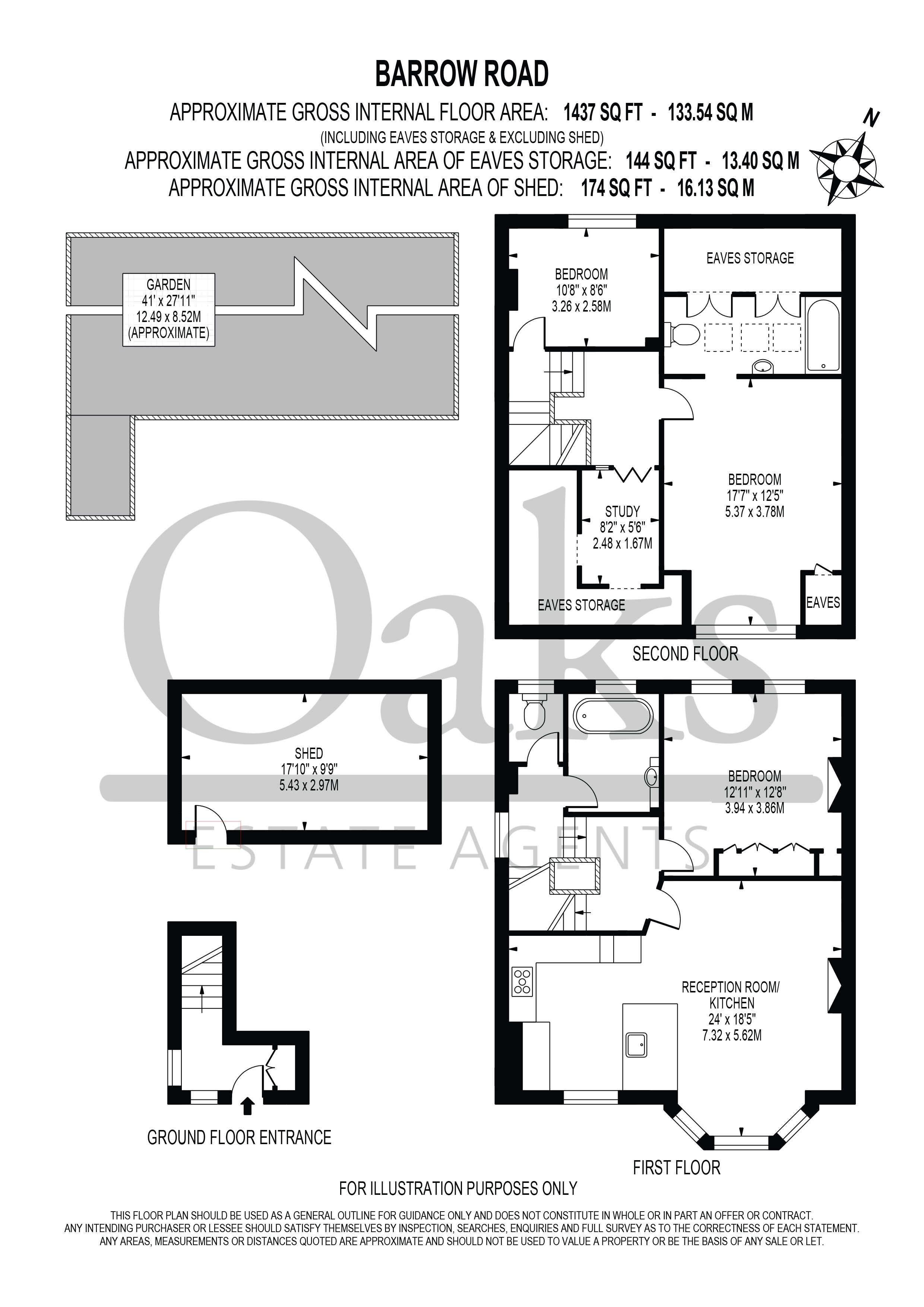 Upper Floor, 25, Barrow Road, London floorplan