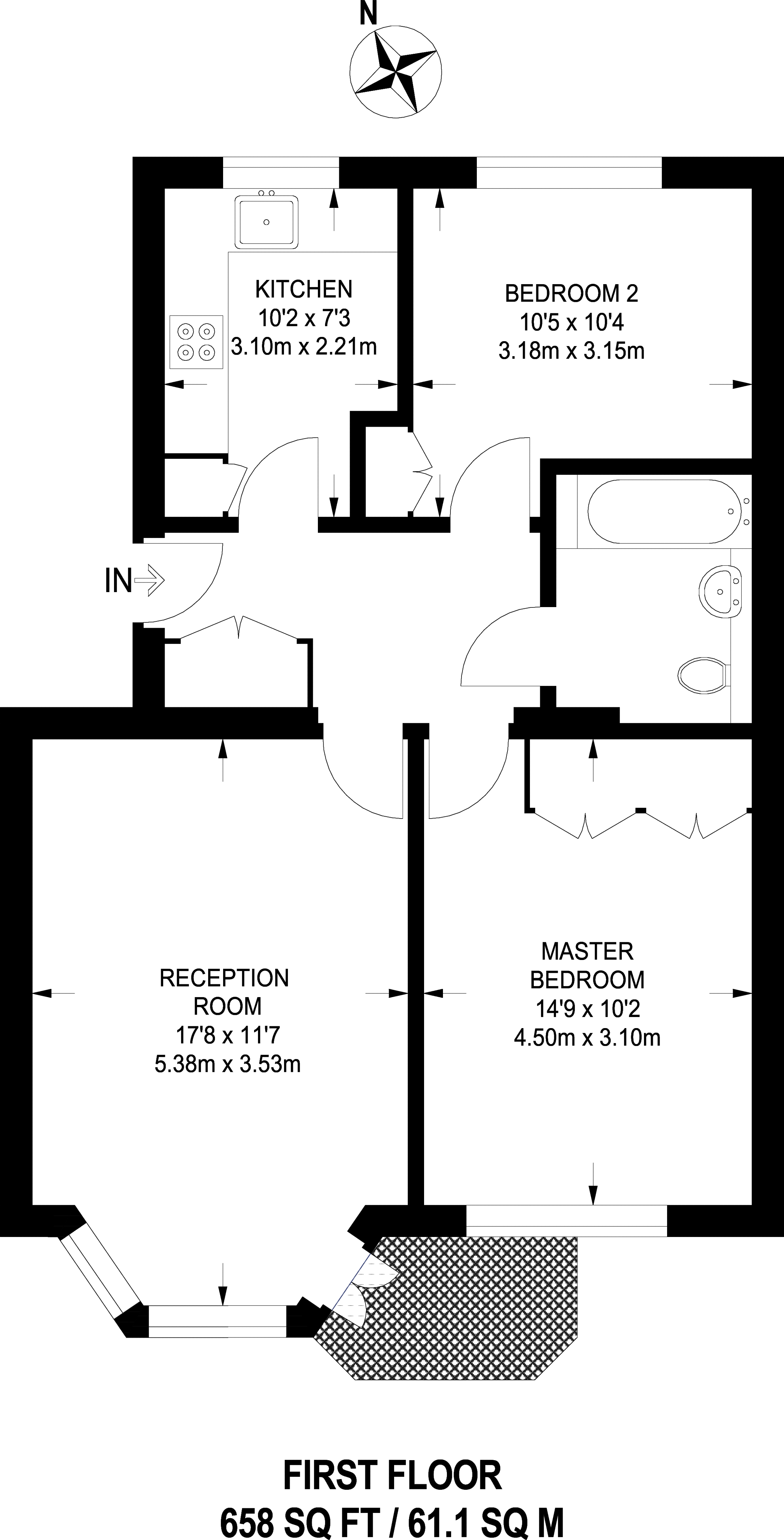 2 Bedrooms Flat to rent in Kew Bridge Court, Chiswick W4