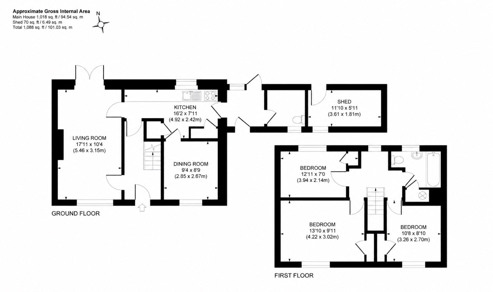 57 Princess Road, WOKING floorplan