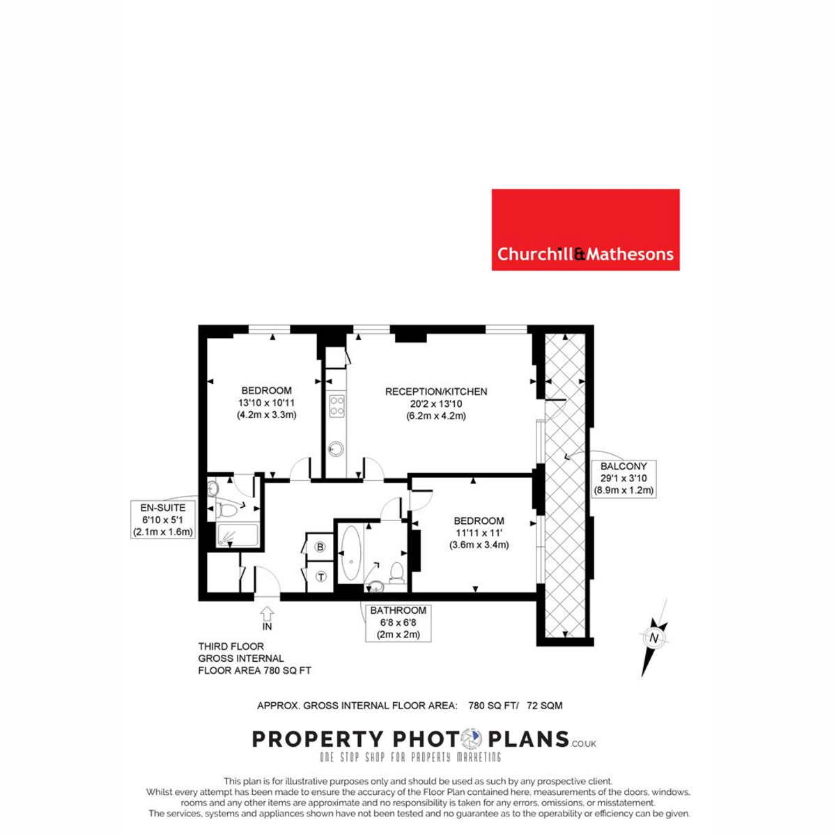 103 St Pier Court,, 549 Green Street, London floorplan
