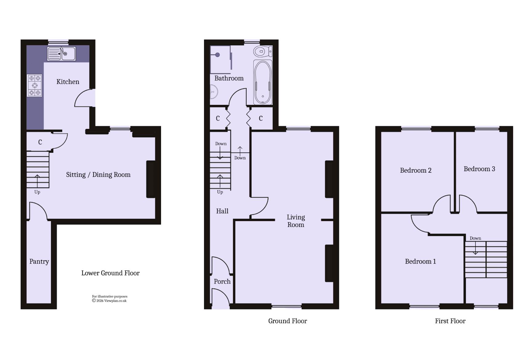 43, Plassey Street, Penarth floorplan