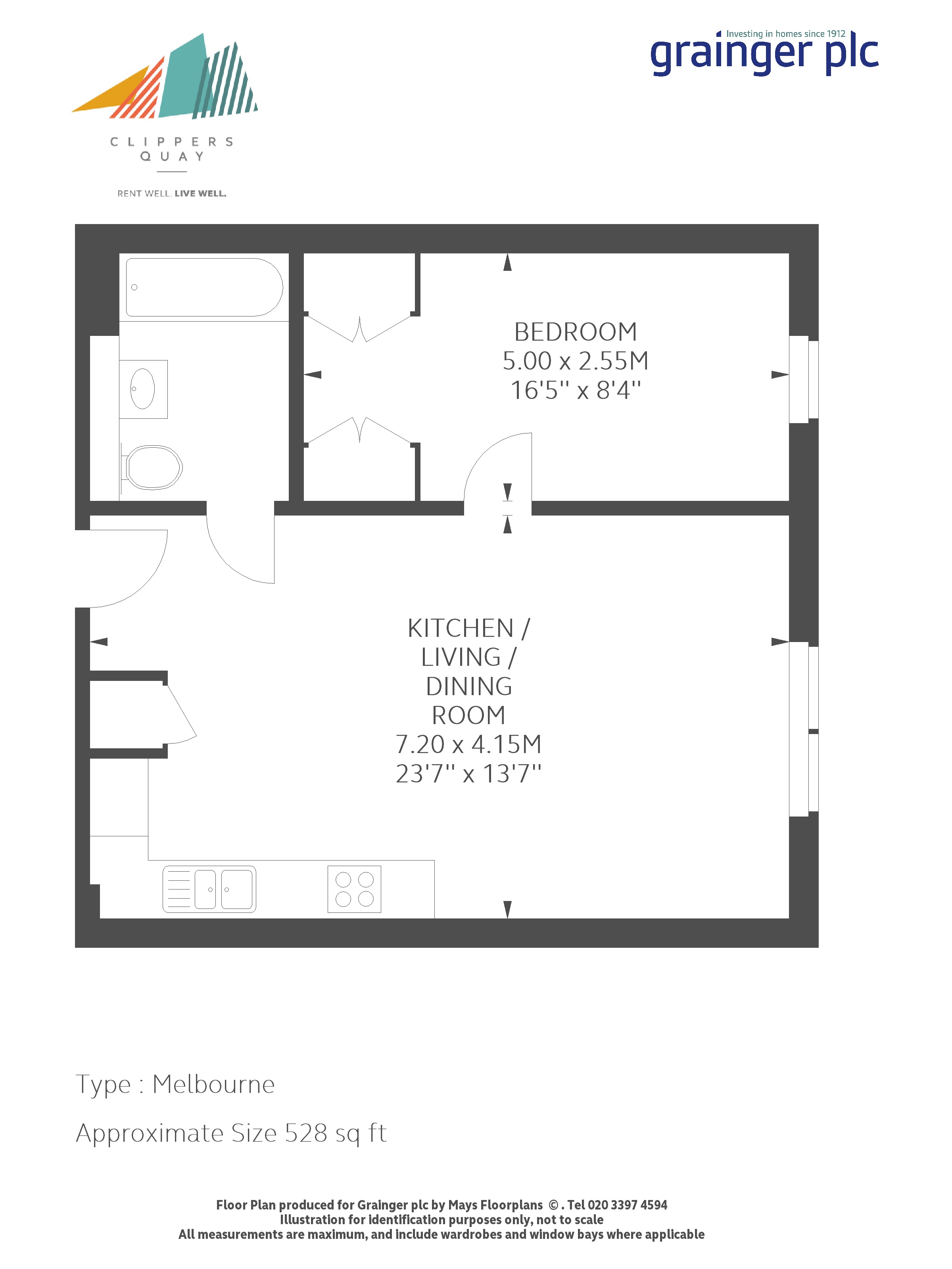 1 Bedrooms Flat to rent in Watermans Walk, Salford M50