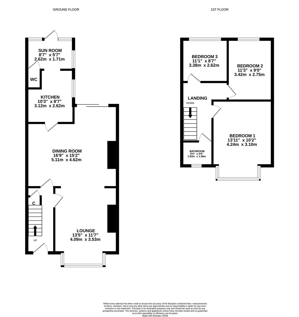 6, Etherington Drive, Hull floorplan