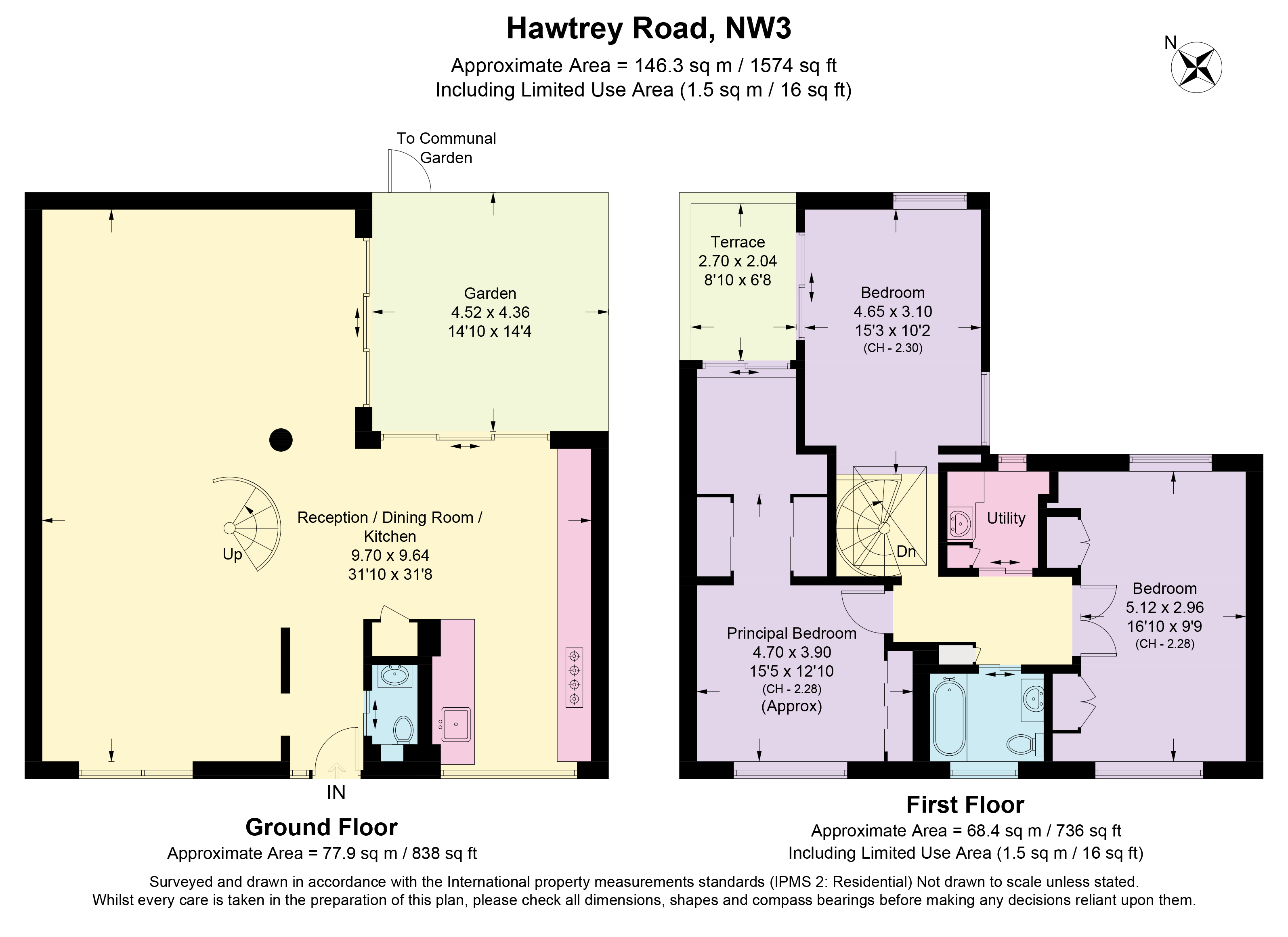3, Hawtrey Road, London floorplan