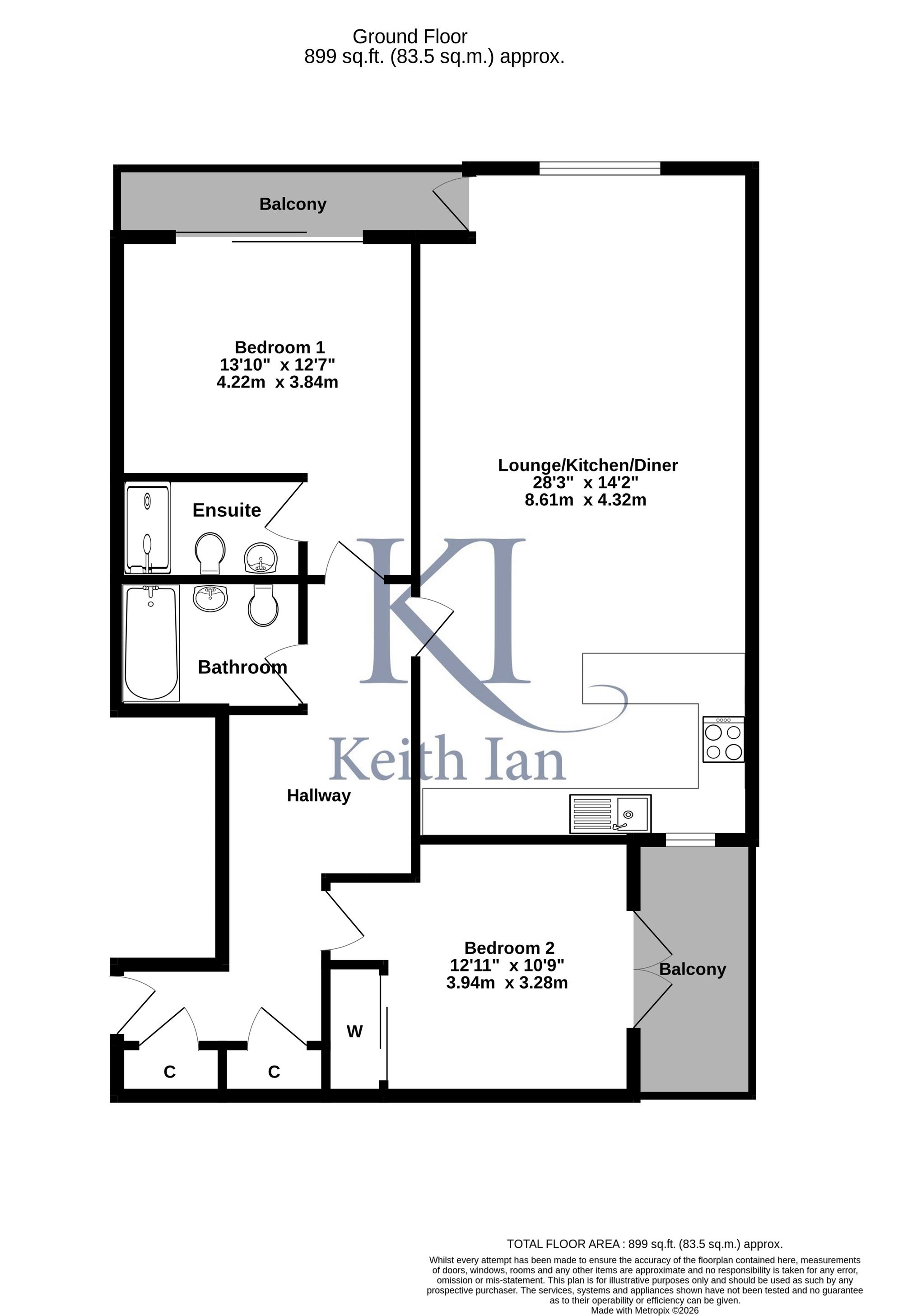 Flat 2, Astoria Place, Ware floorplan