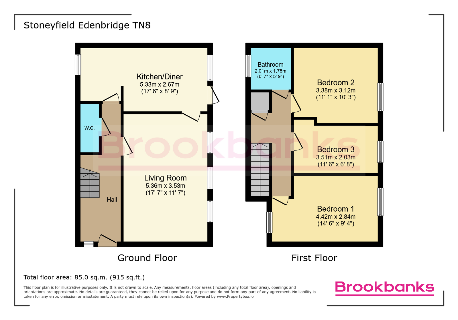 16, Stoneyfield, Edenbridge floorplan