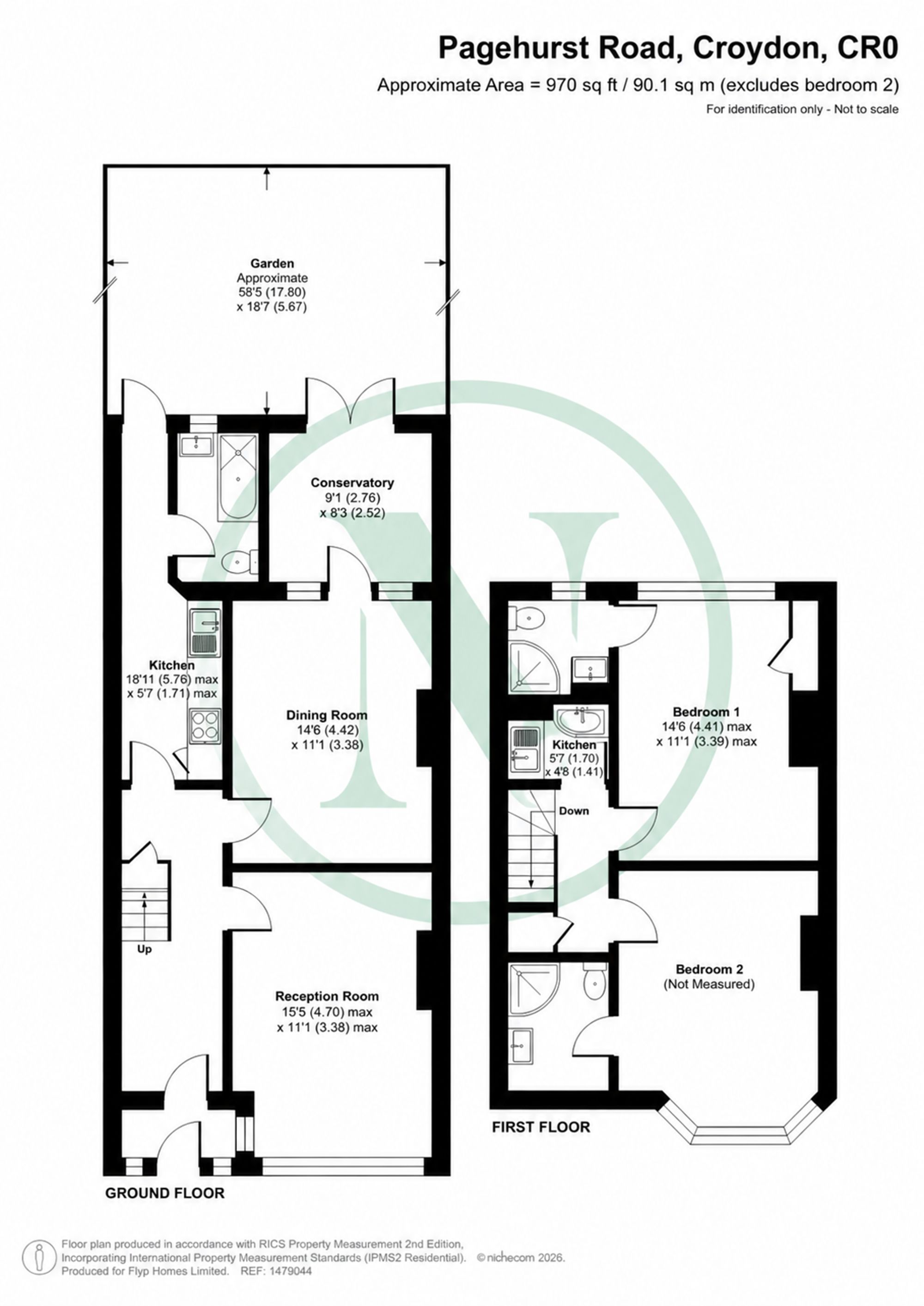 5 Pagehurst Road, Croydon floorplan