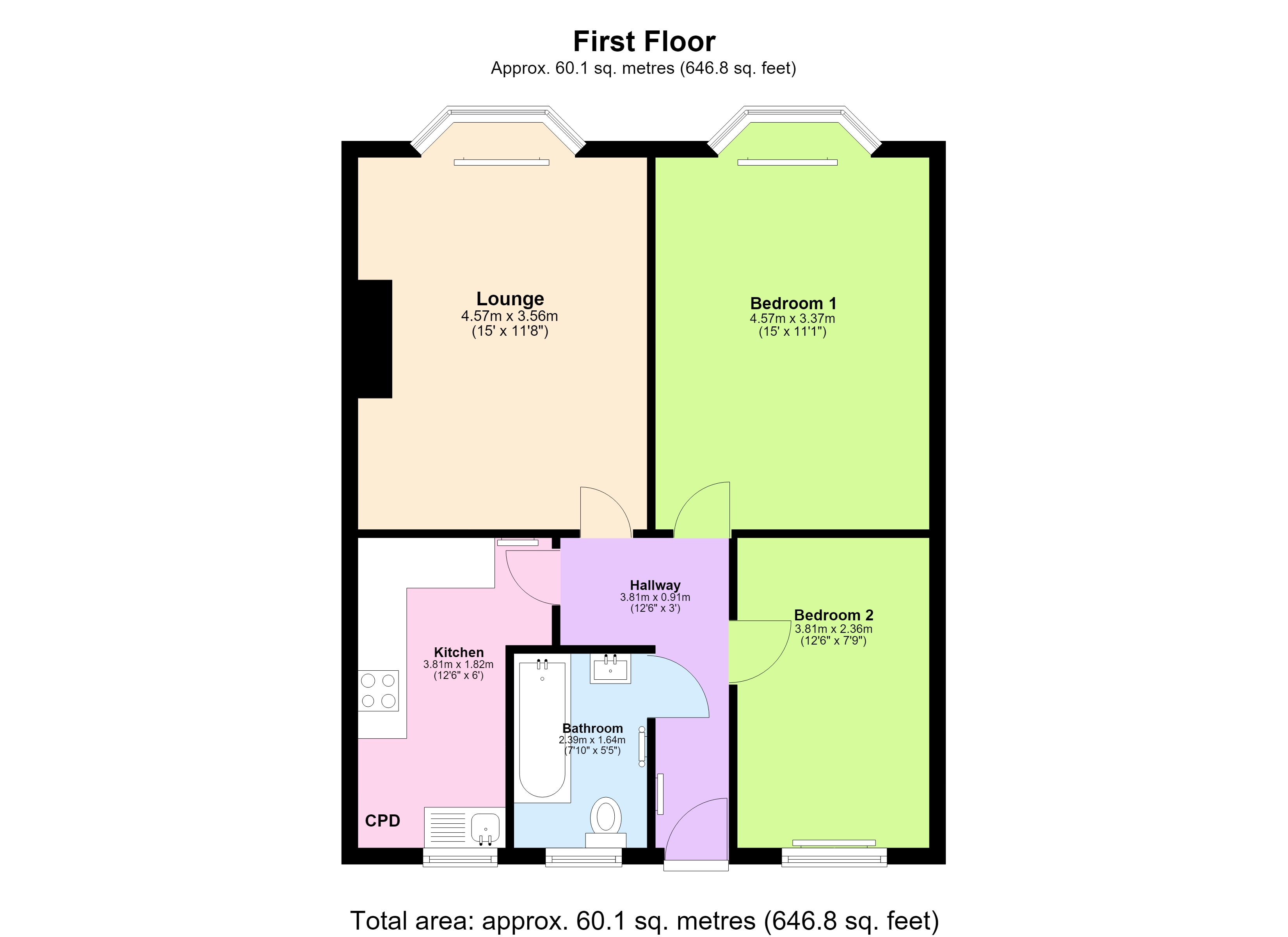 4 St James Ct, Surbiton floorplan