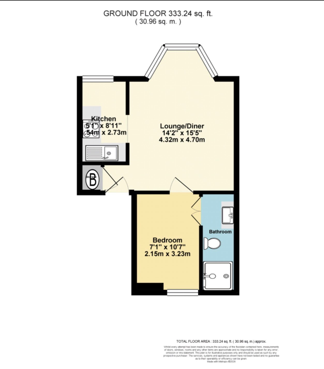 Flat 3, 70, Trinity Square, Kent floorplan