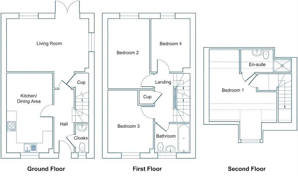 6, Trevarner Meadow, Cornwall floorplan
